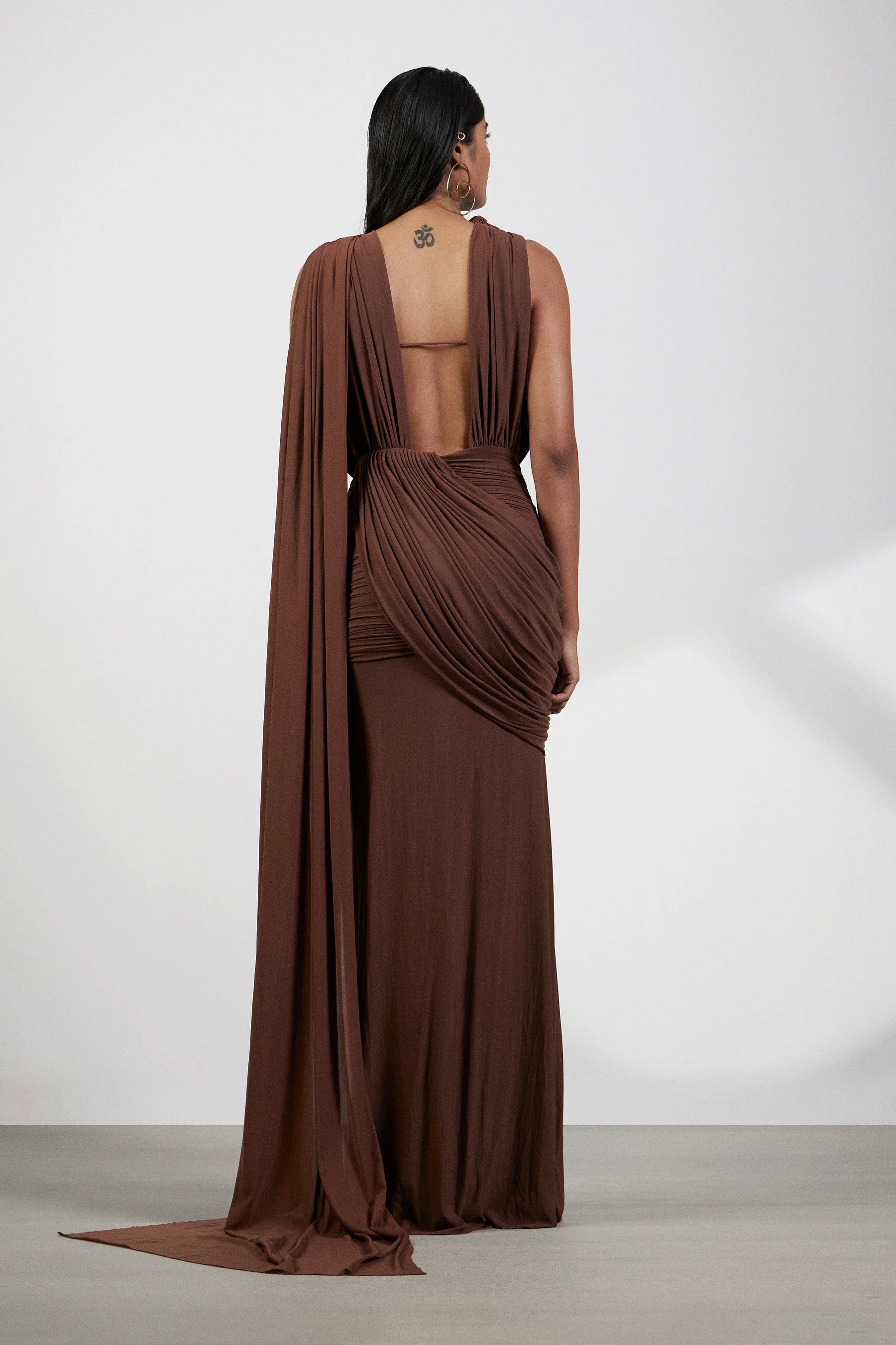AURELIA DRESS IN MOCHA