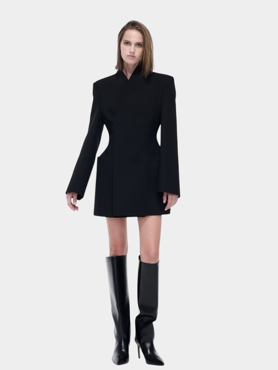 KLASS WRAP BLAZER BLACK