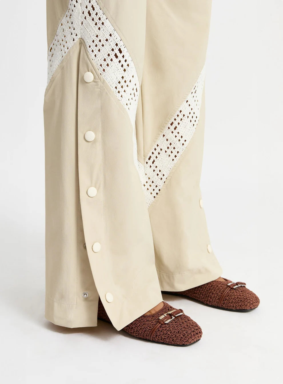 ELLIE RELAXED CUT-OUT PANTS
