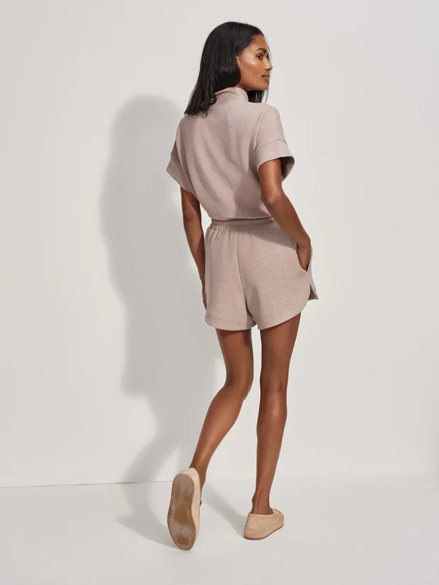 OLLIE HIGH RISE SHORT 3.5 TAUPE MARL