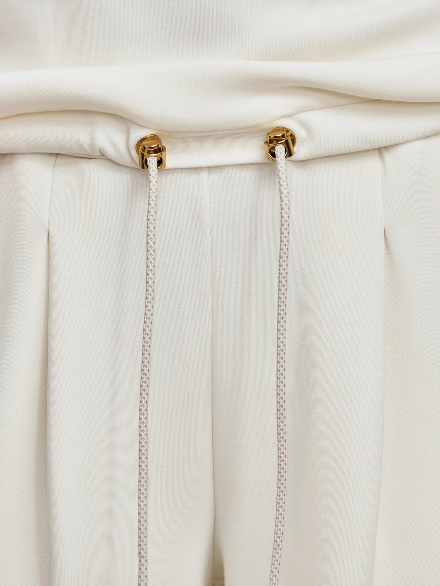 HANNAH COWL NECK SWEAT IN EGRET