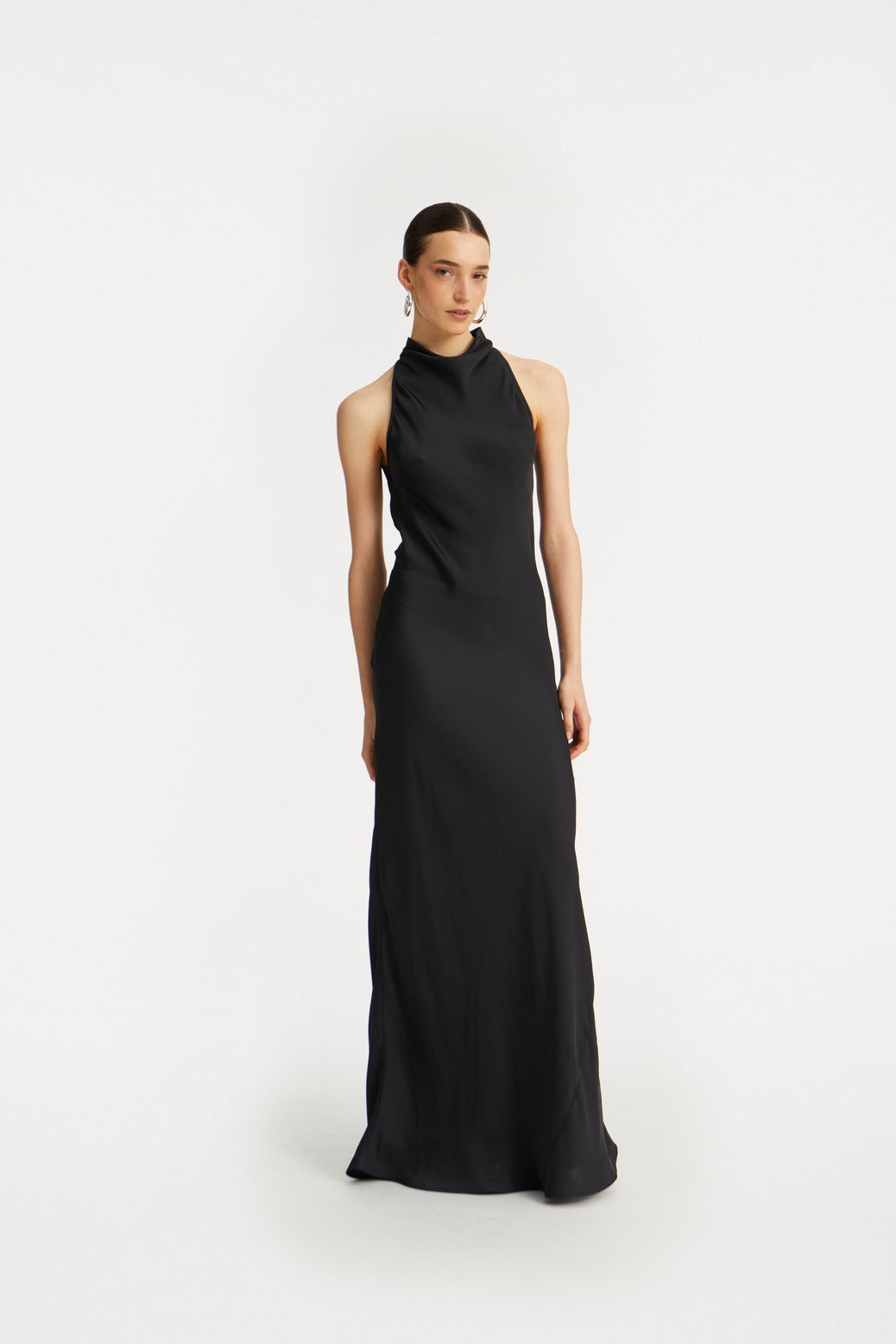 SATIN MAXI DRESS