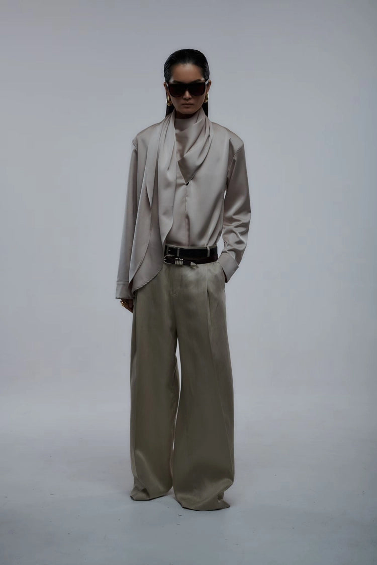 LEILA BLOUSE IN TAUPE