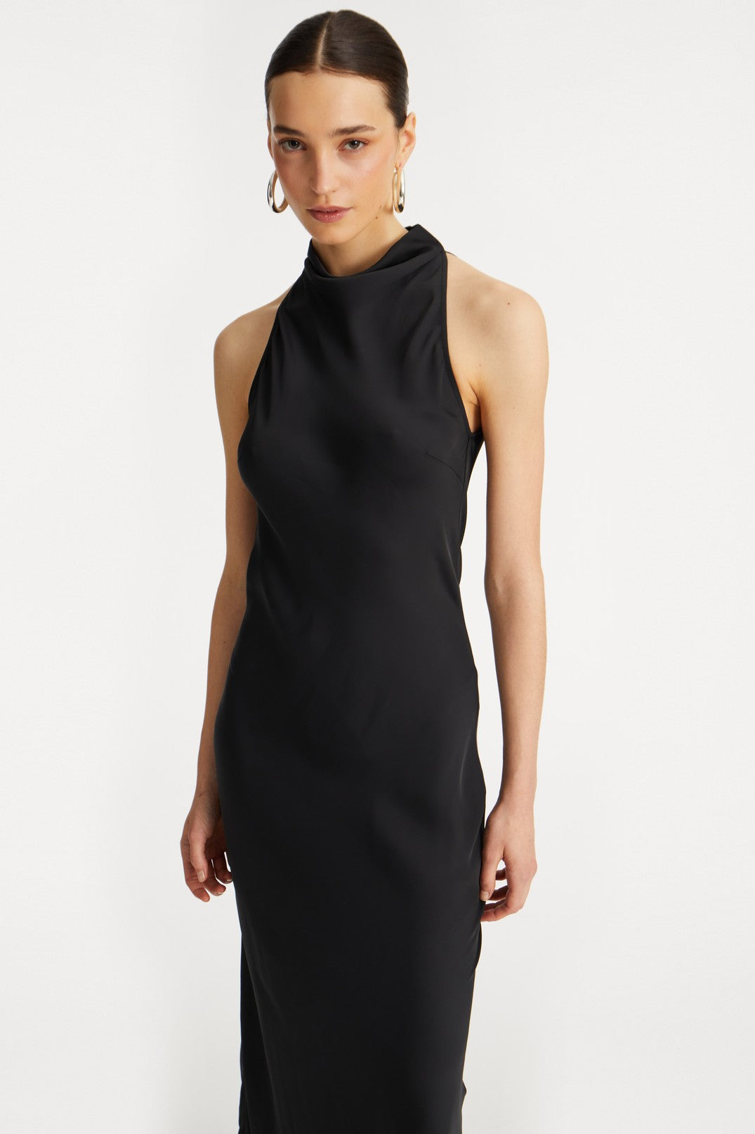 SATIN MAXI DRESS