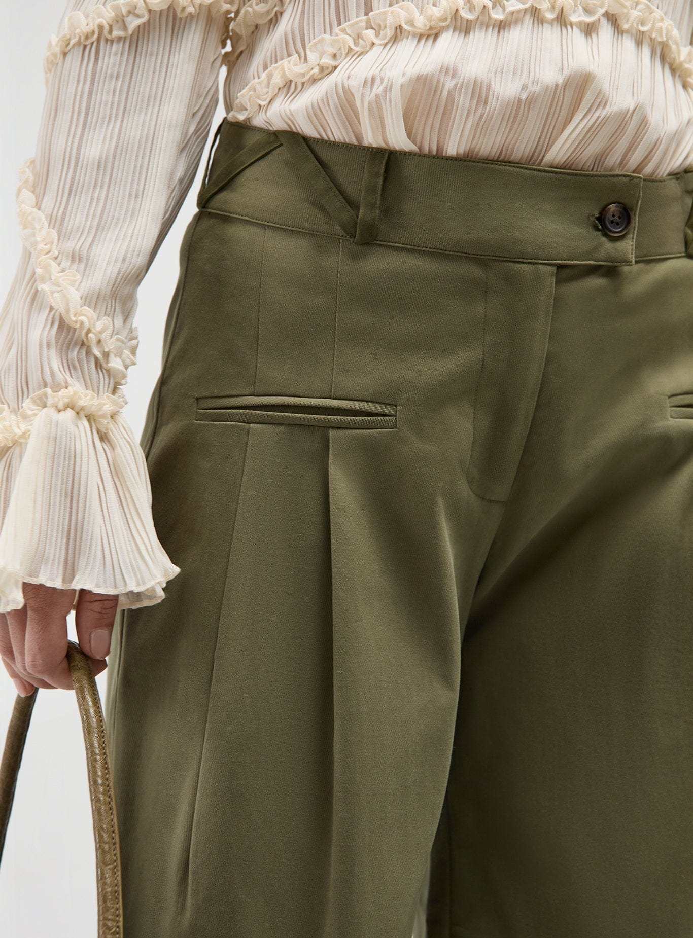 JET KHAKI TAILORED PANTS