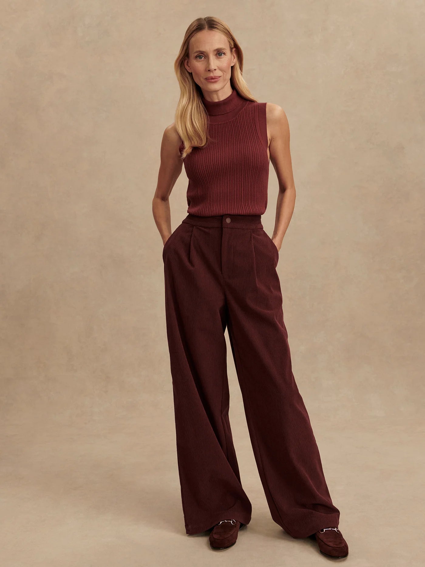 FLORIS WIDE LEG 32 DECADENT CHOCOLATE