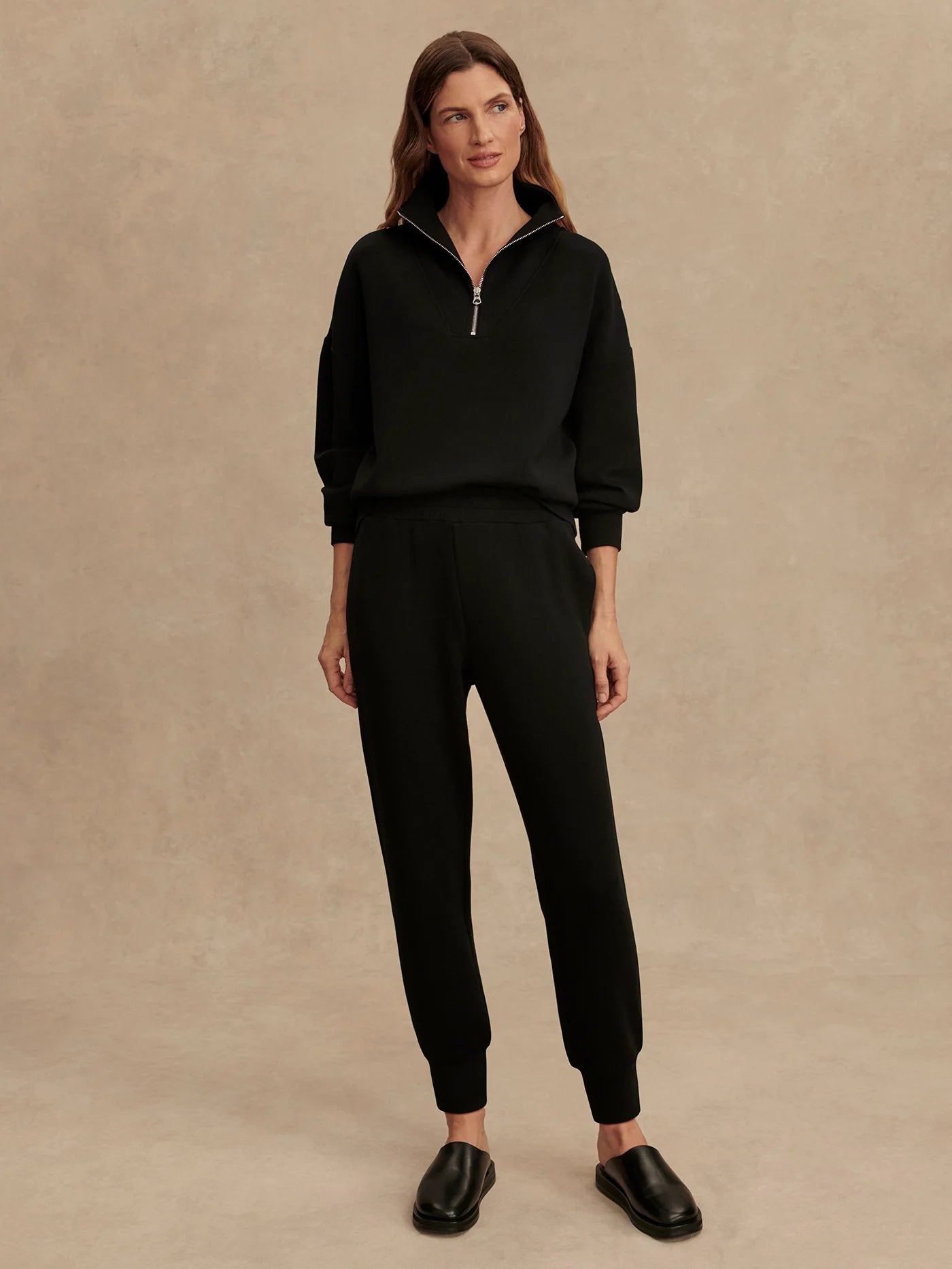 THE SLIM CUFF PANT 27.5 IN BLACK