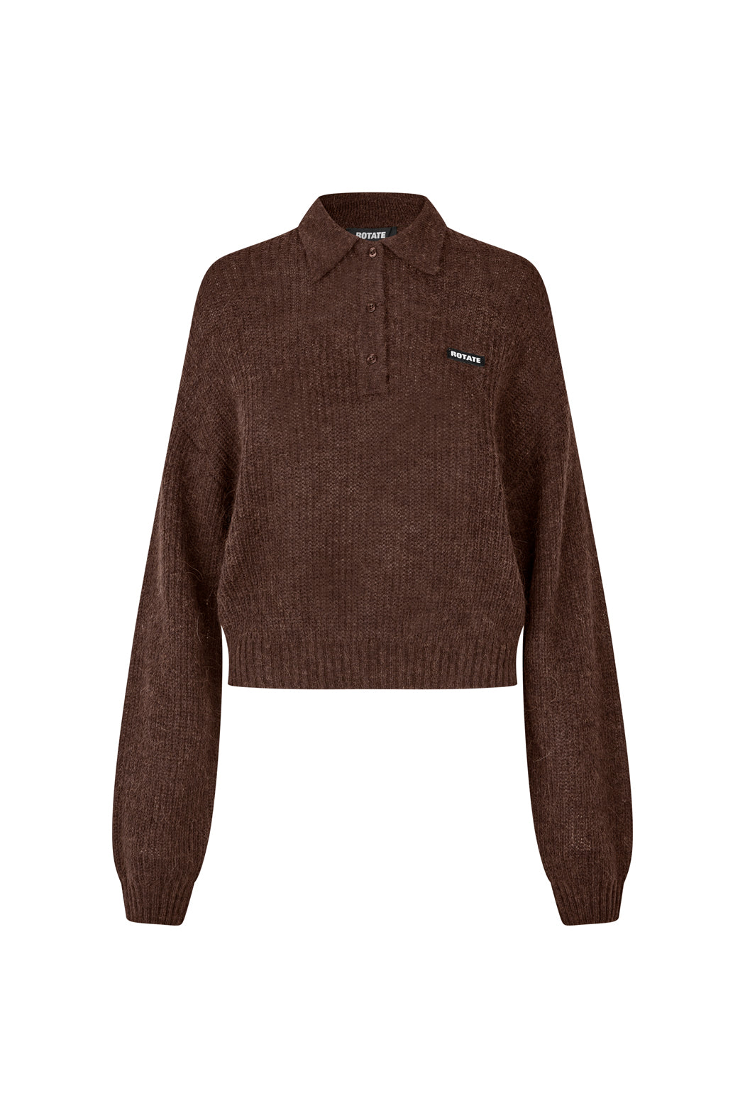 FLUFFY KNIT POLO MOLE