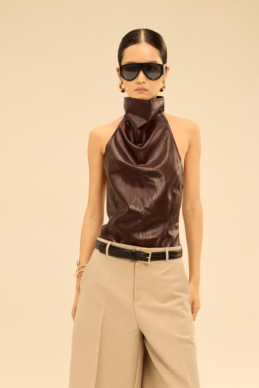 BUSAN TOP IN BROWN