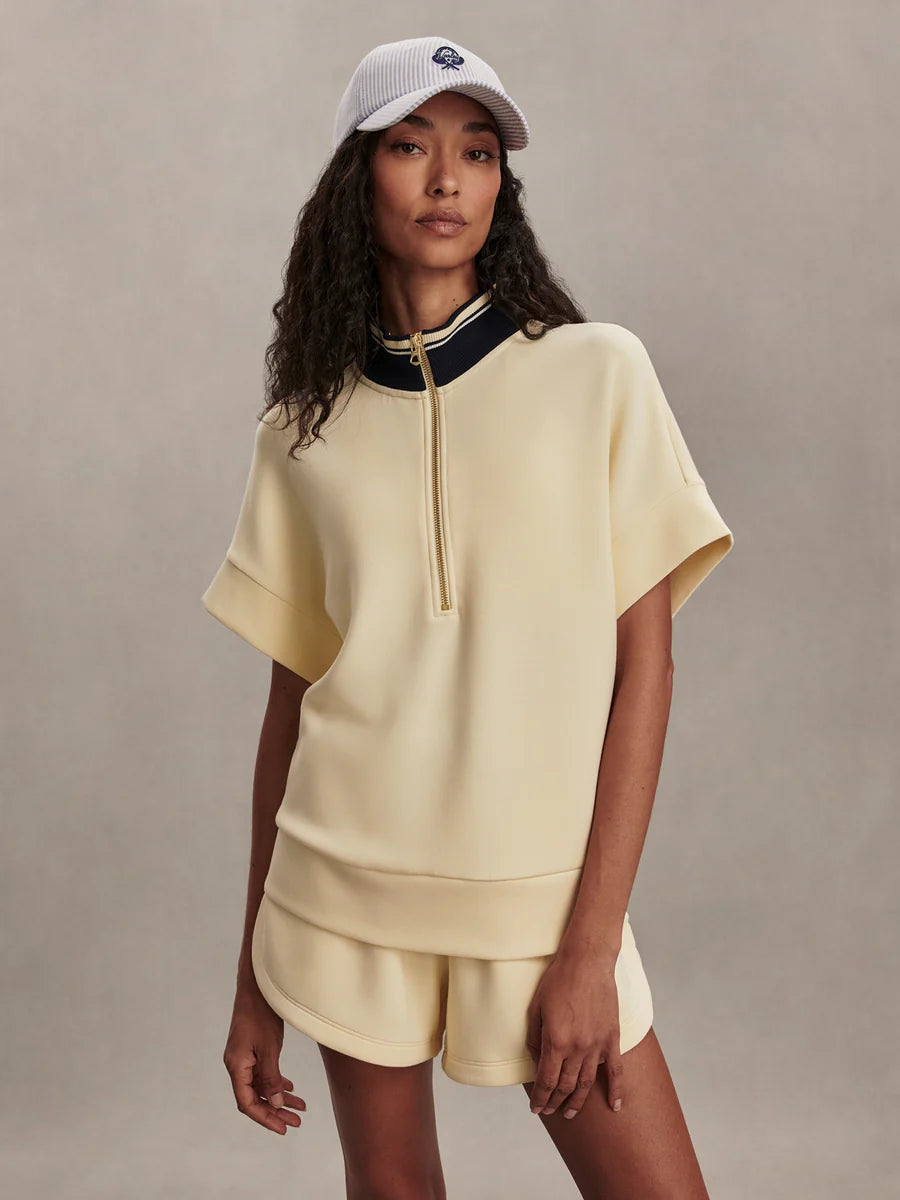 RITCHIE SHORT SLEEVE SWEAT 2.0 IN ANISE FLOWER