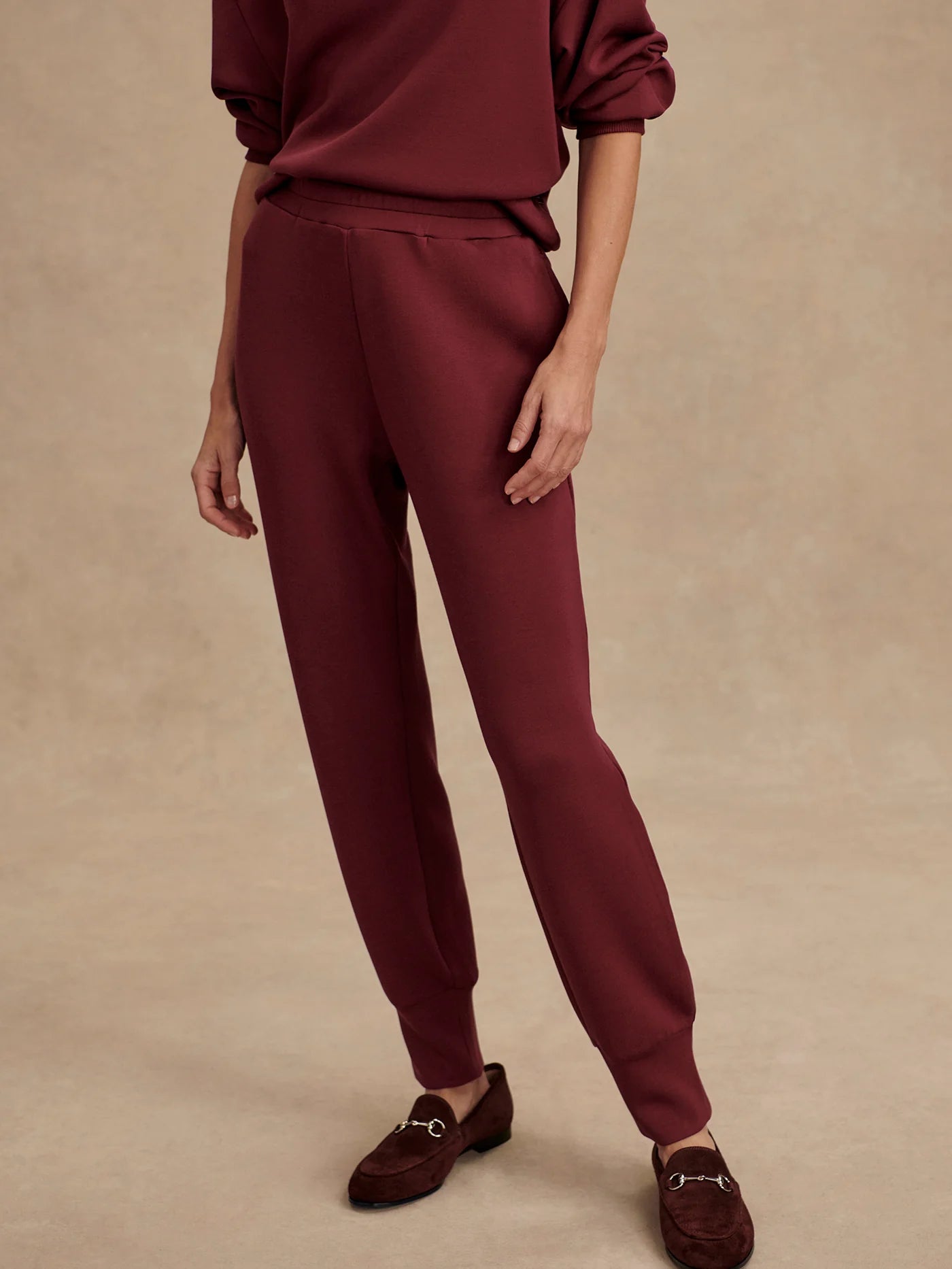 THE SLIM CUFF PANT 27.5 - NEW MAROON