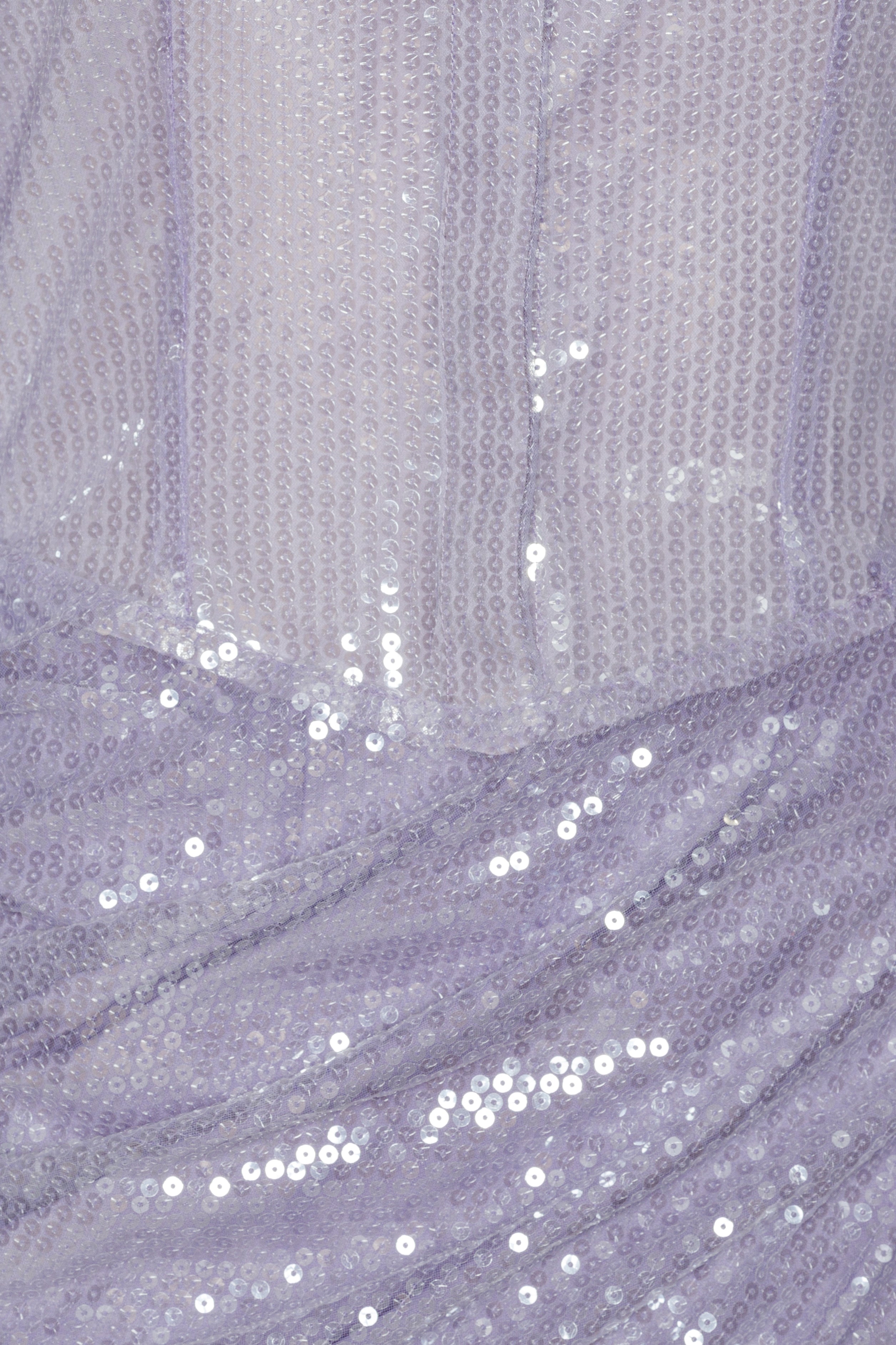 SEQUIN MINI DRESS MISTY LILAC