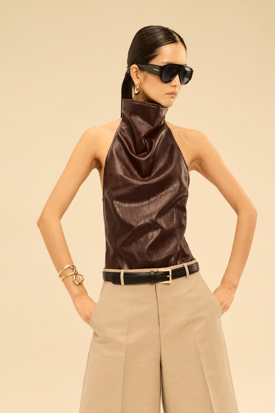 BUSAN TOP IN BROWN