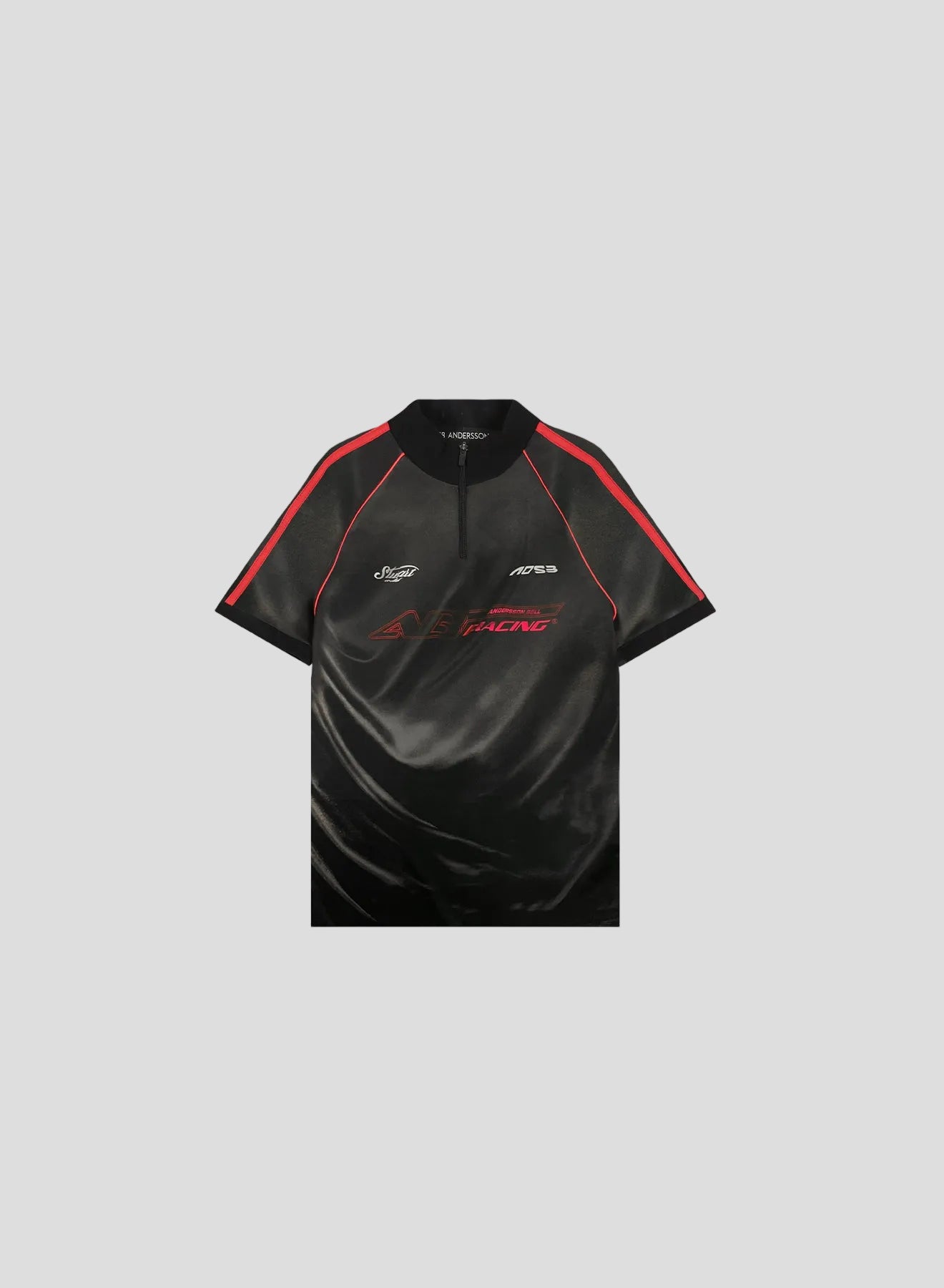 PRINTED RACING ZIP-UP TOP