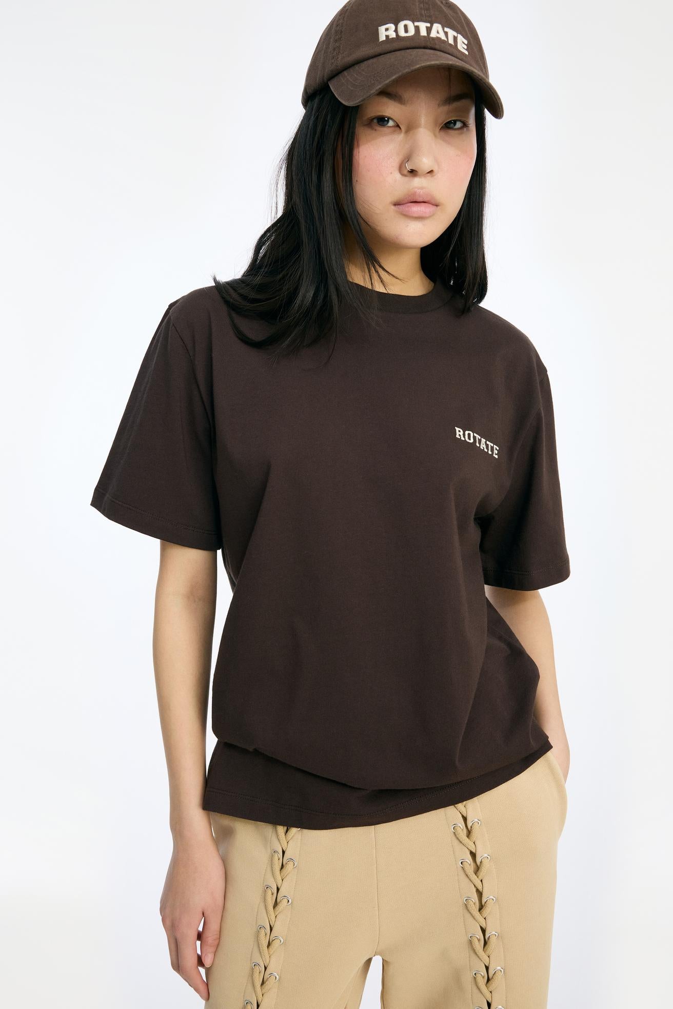 JERSEY OVERSIZED T-SHIRT IN MOLÉ