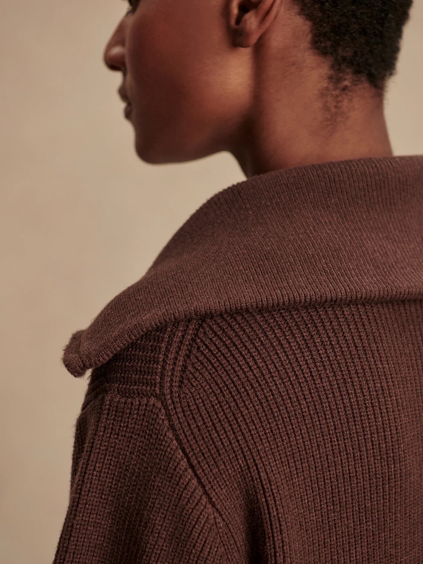 ENRICO KNIT JACKET COFFEE BEAN