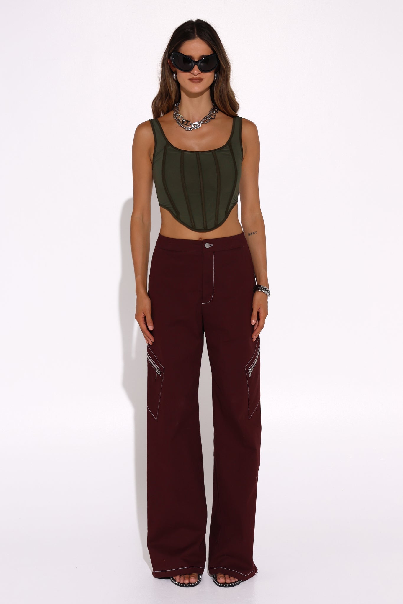 VAEDA PANTS IN PLUM