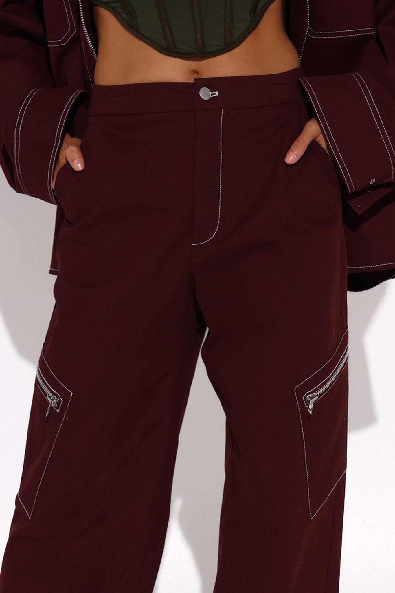 VAEDA PANTS IN PLUM