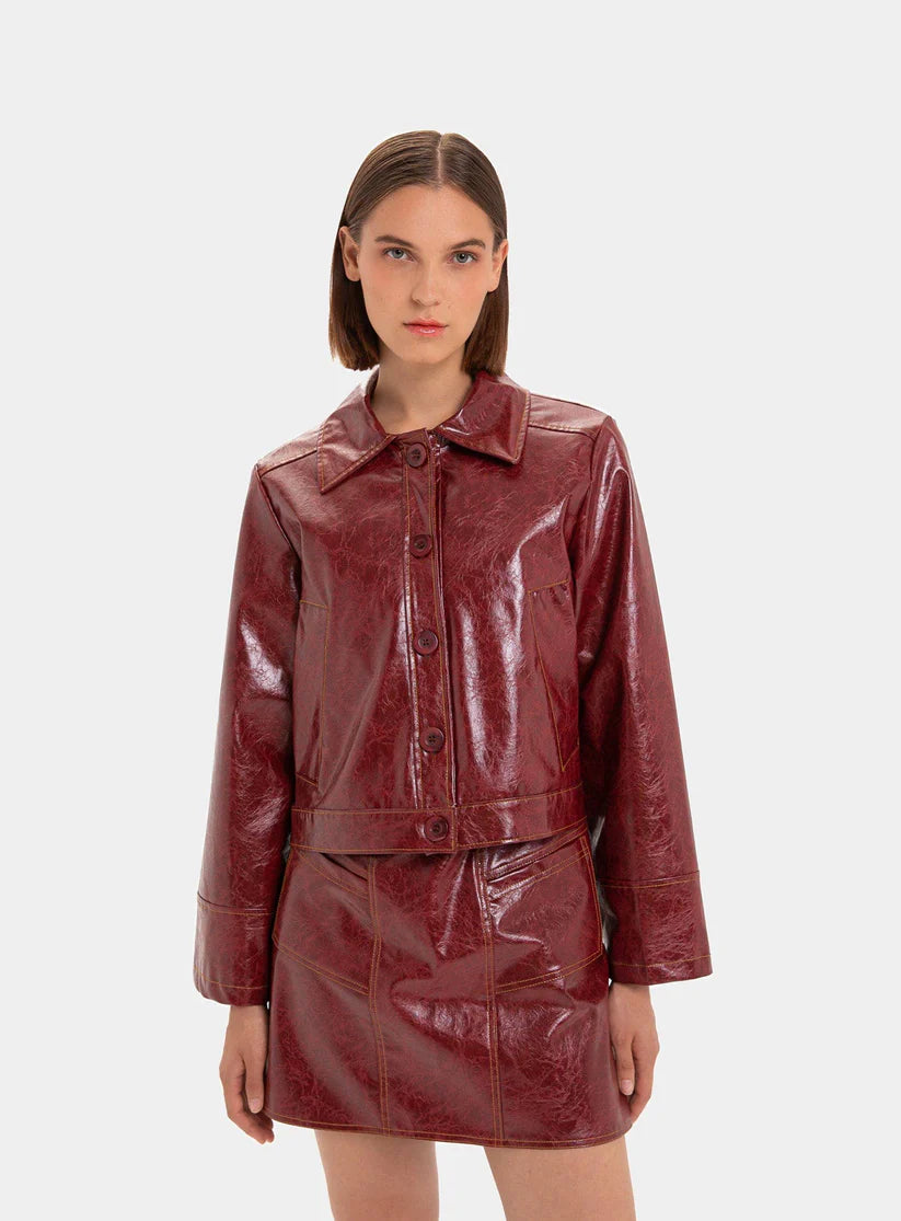 ALEXA FAUX LEATHER JACKET