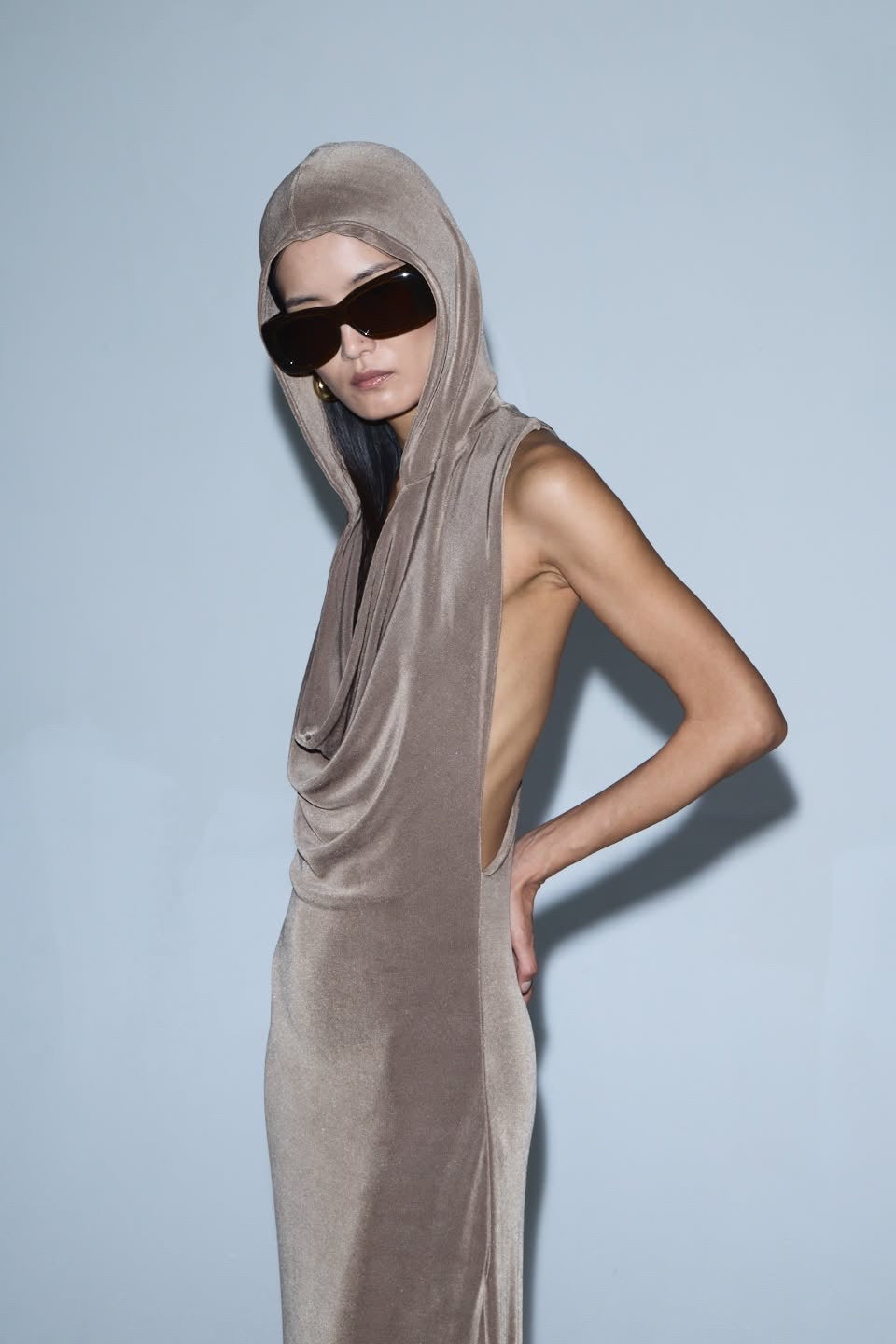 INCHEON DRESS IN TAUPE