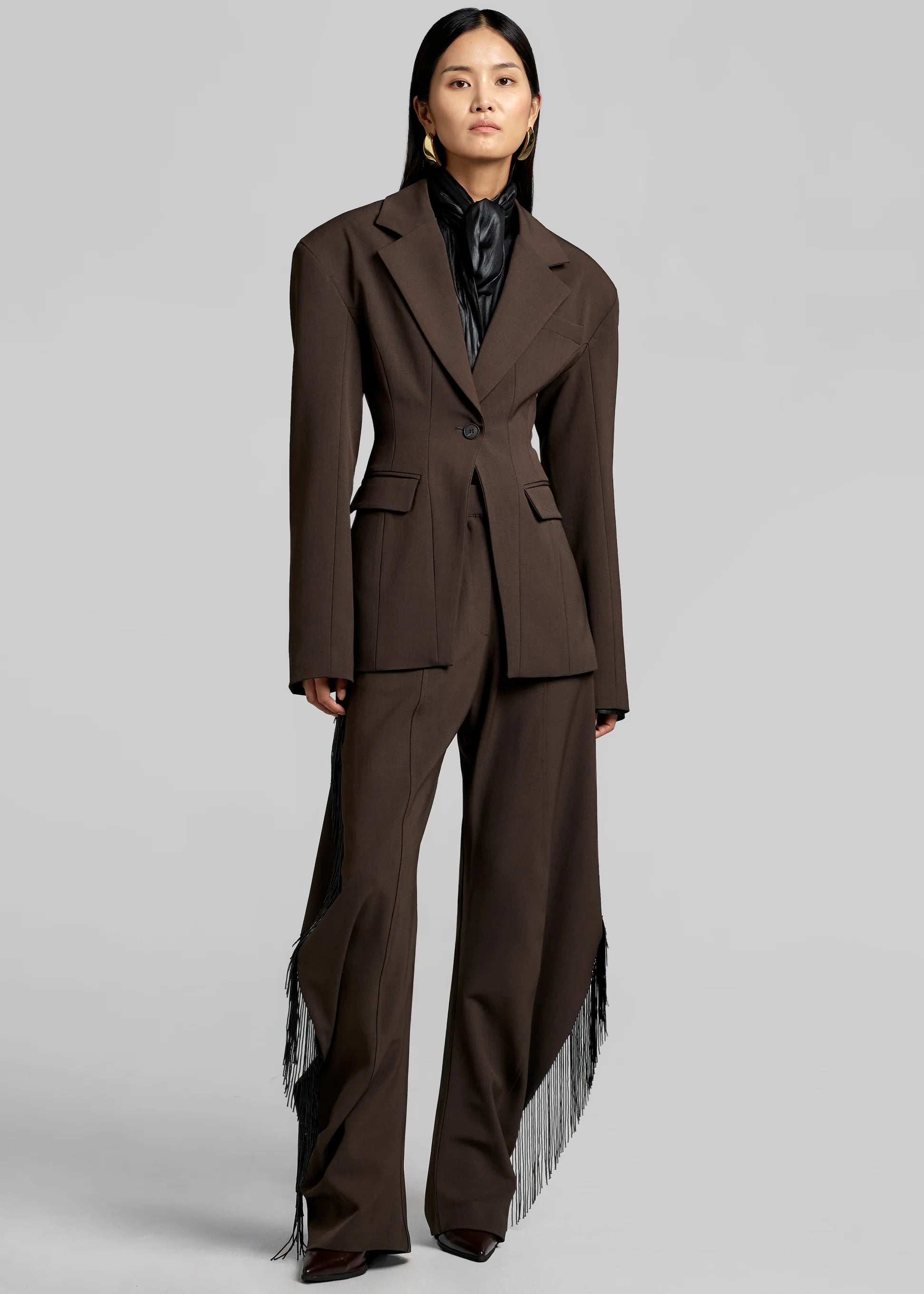 BIANCA HOURGLASS SET IN BROWN