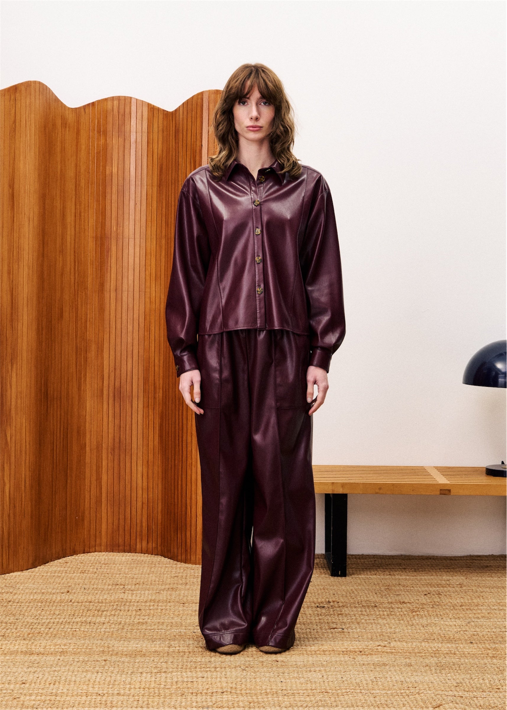 CHEMISE SIMONE IN BORDEAUX