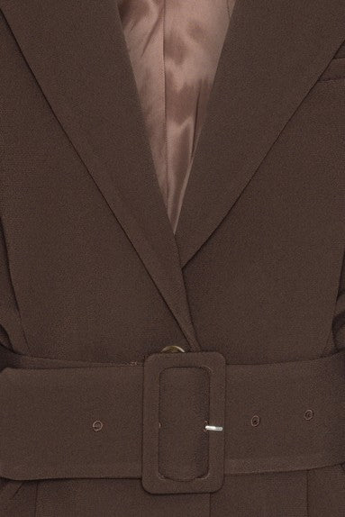 SUITING BELTED BLAZER