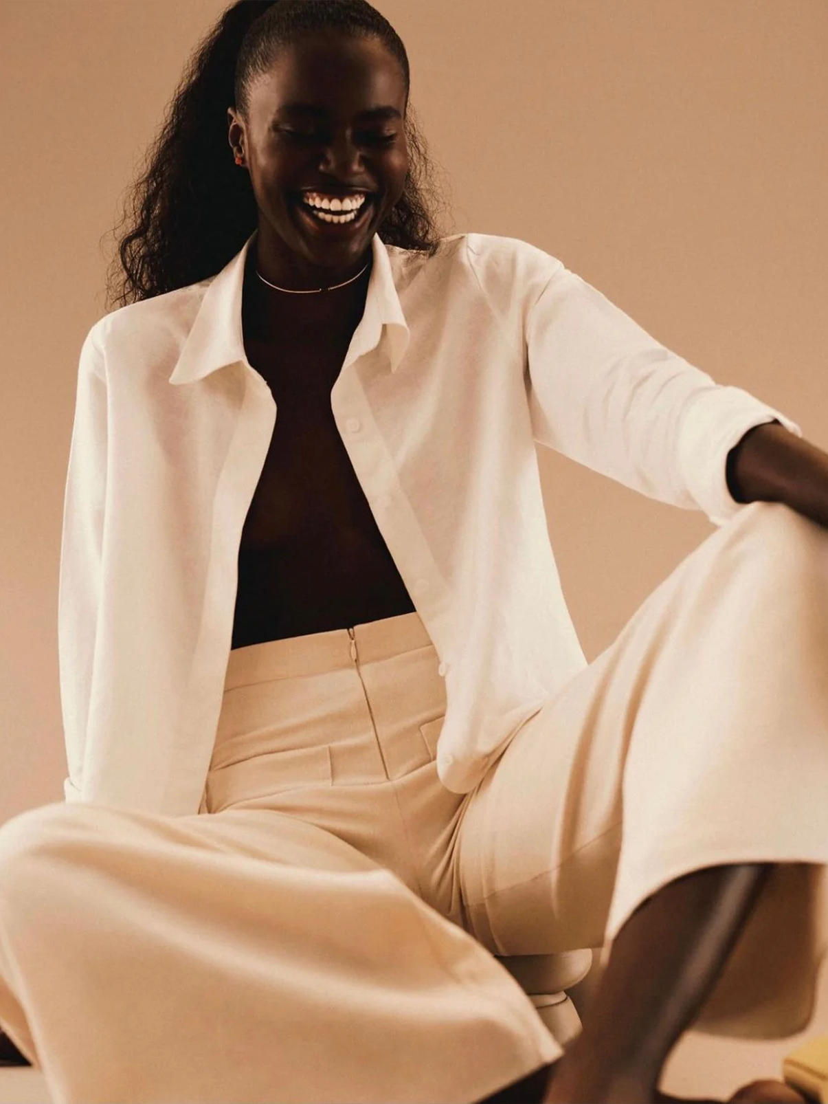 SHIRT LINHO OFF-WHITE