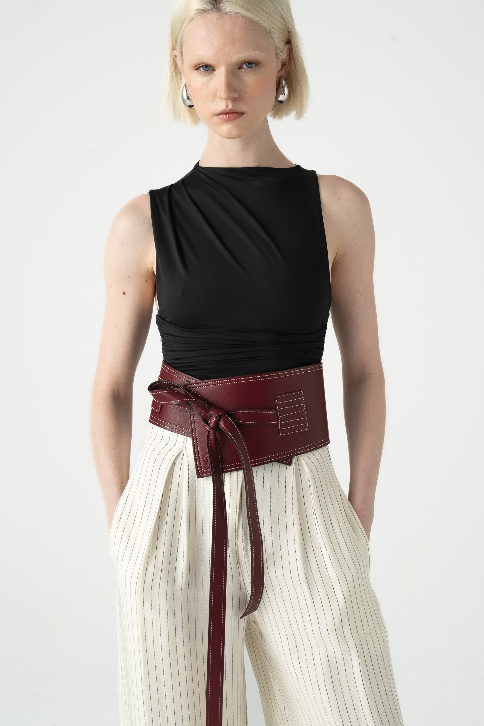 LA ESPABILÁ BELT IN BURGUNDY