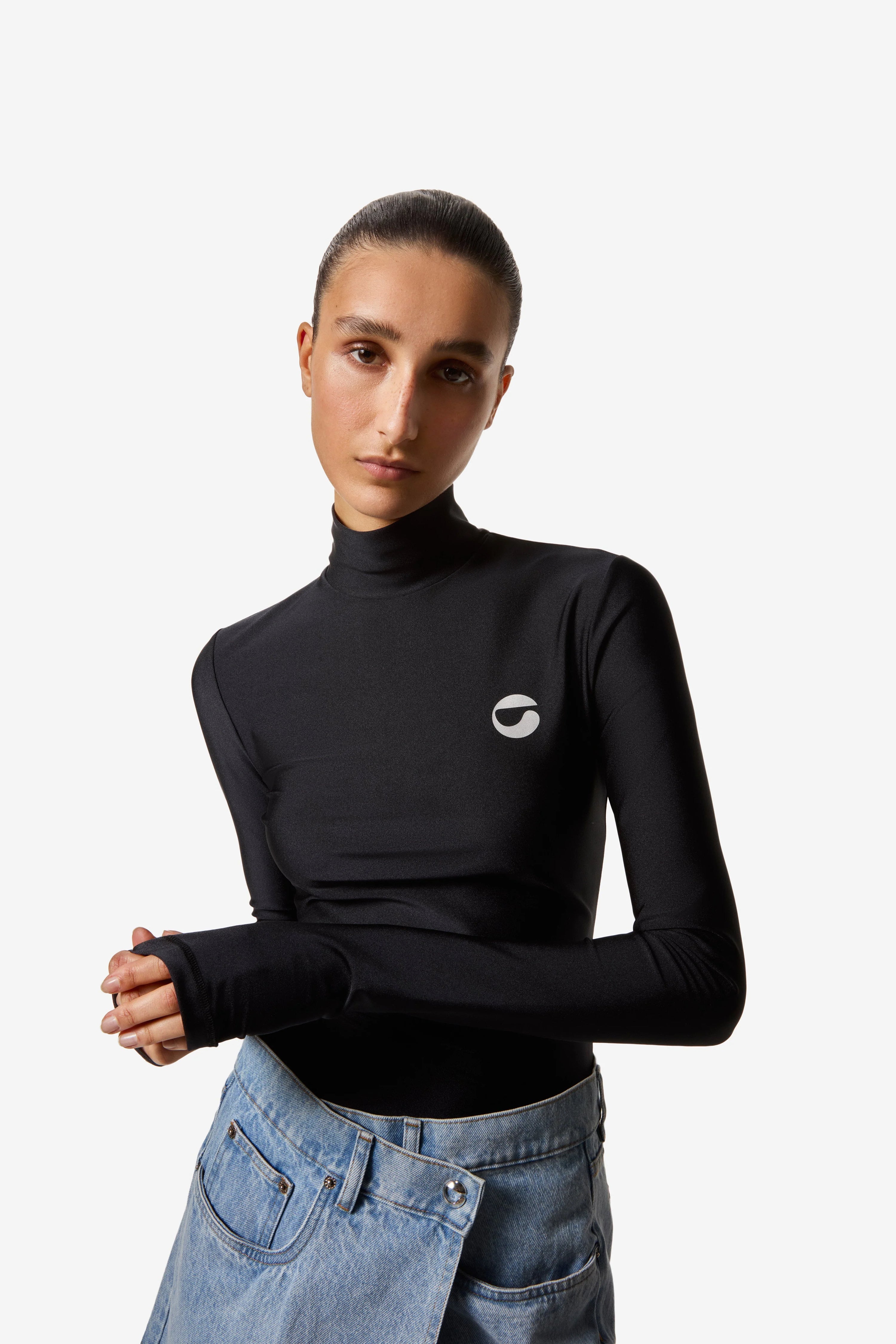 SECOND SKIN TURTLENECK BLACK