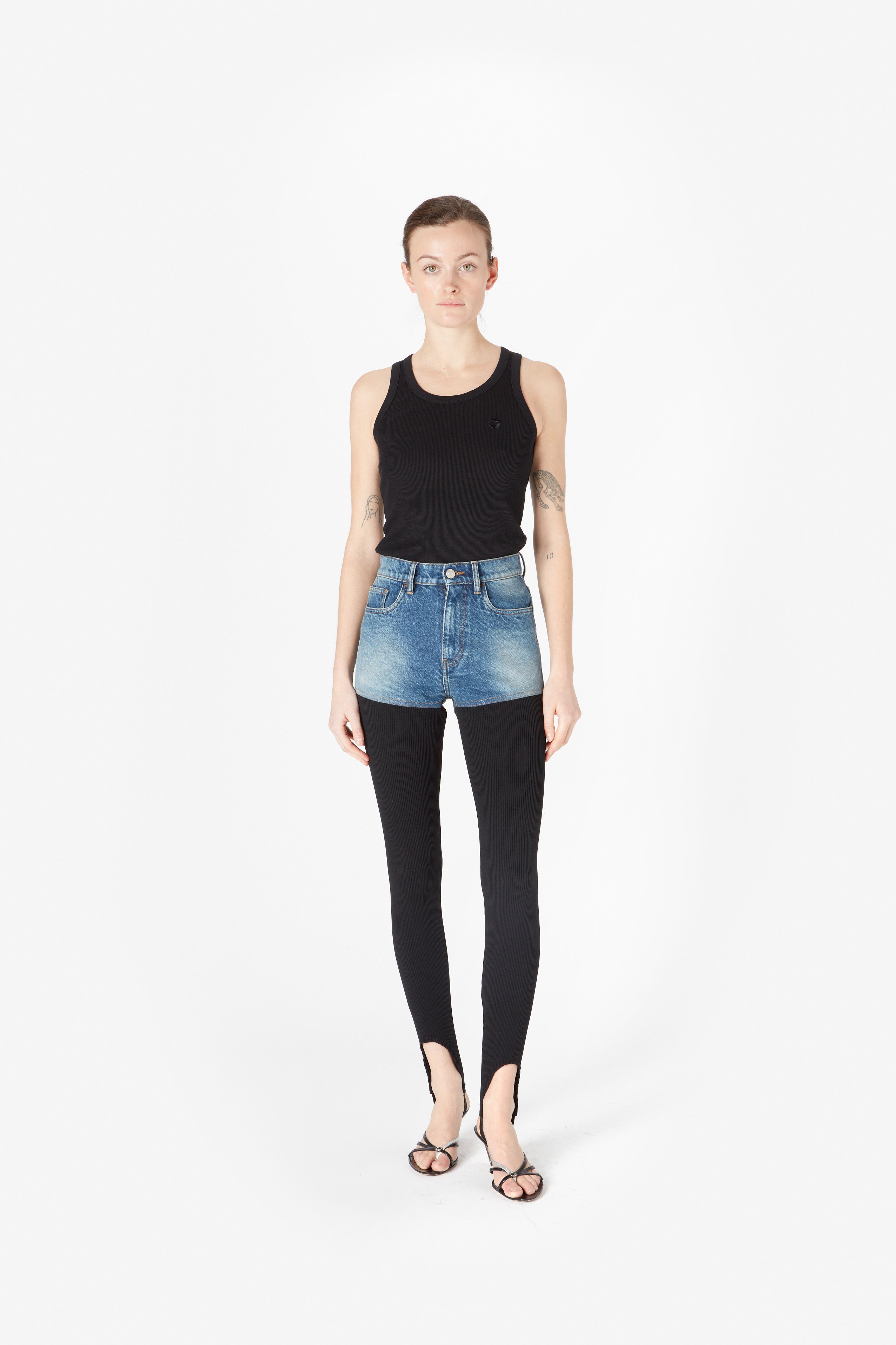 HYBRID RIB DENIM PANTS