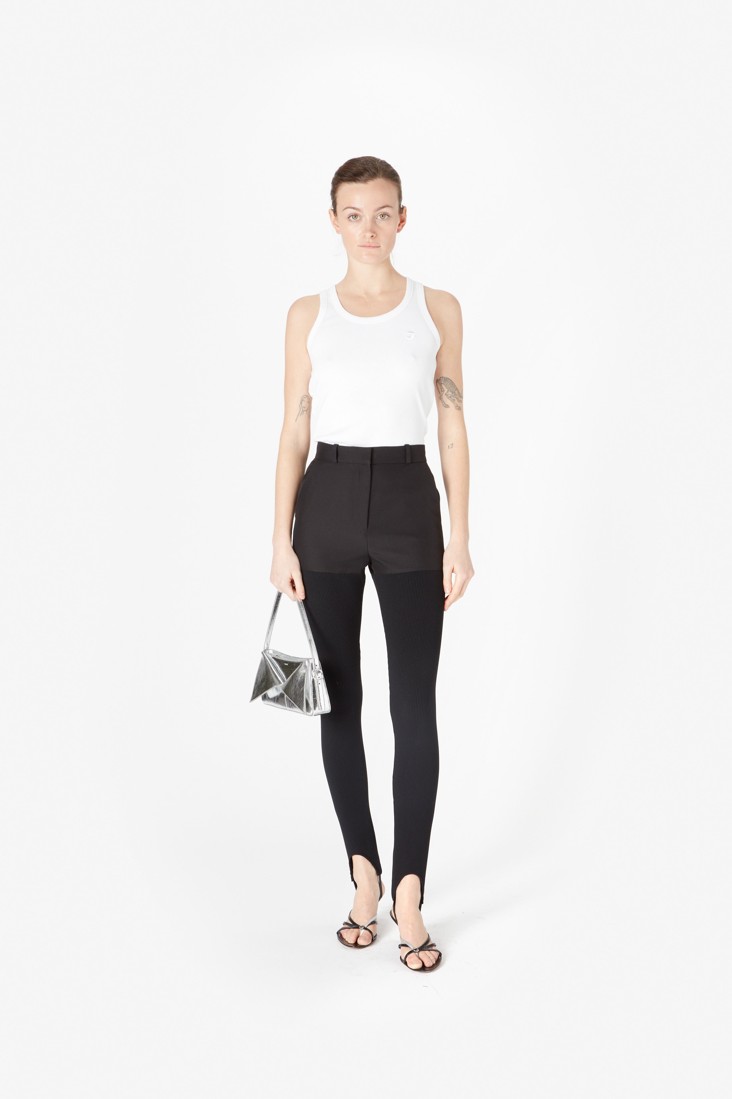 HYBRID RIB PANTS BLACK