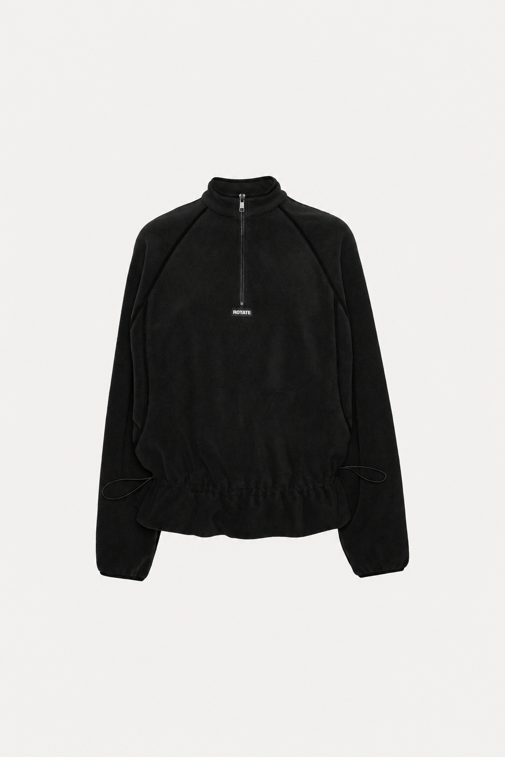 FLEECE HALF ZIP JACKET BLACK