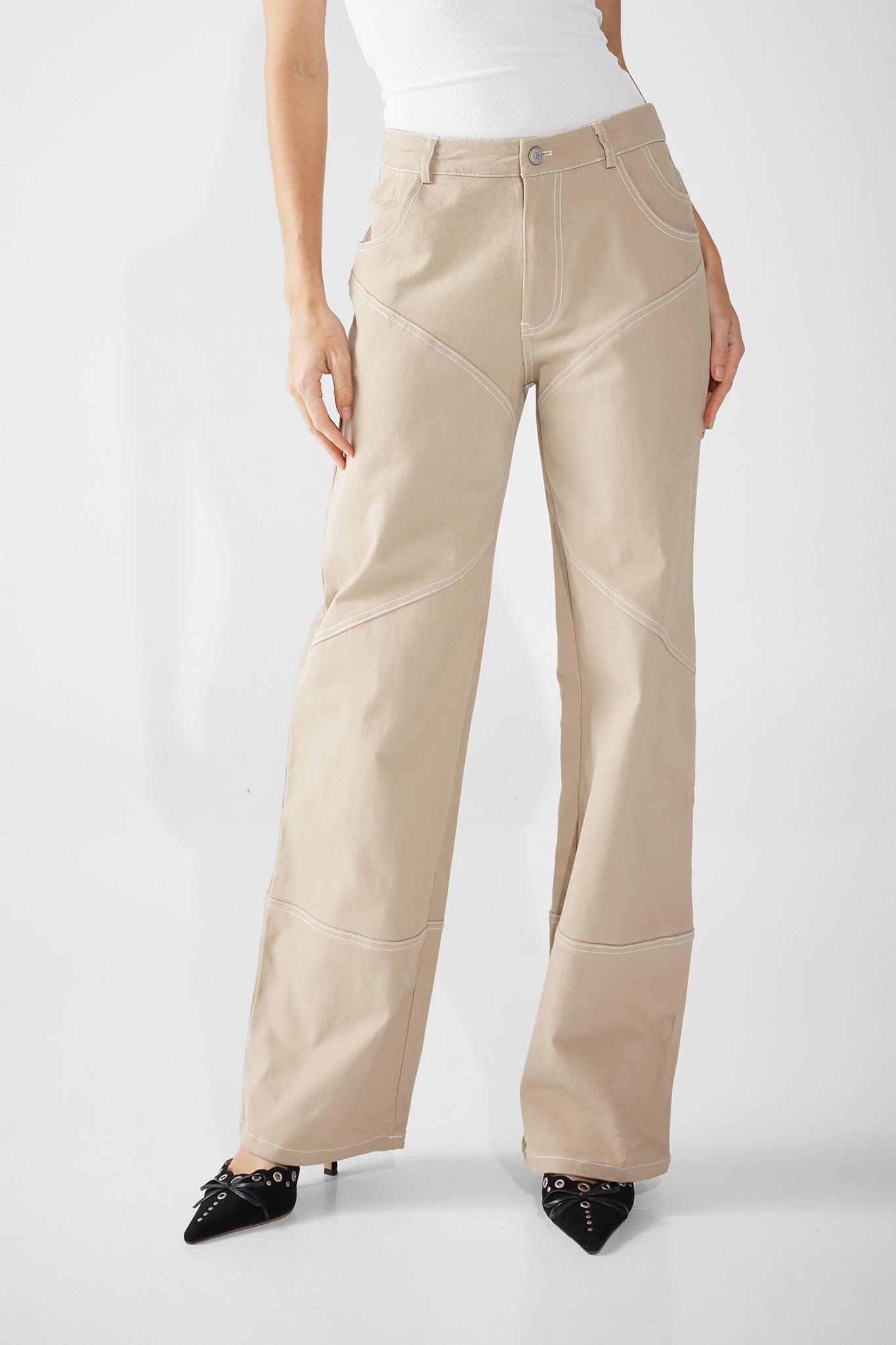 CYRUS JEANS IN BONE