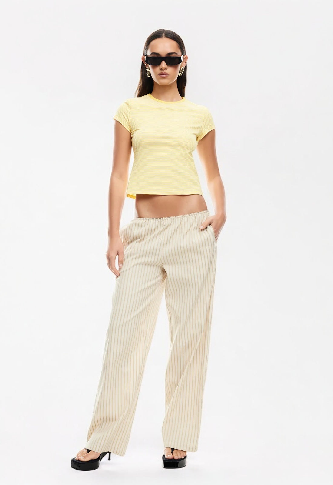 IN BLOOM PANT IN BEIGE
