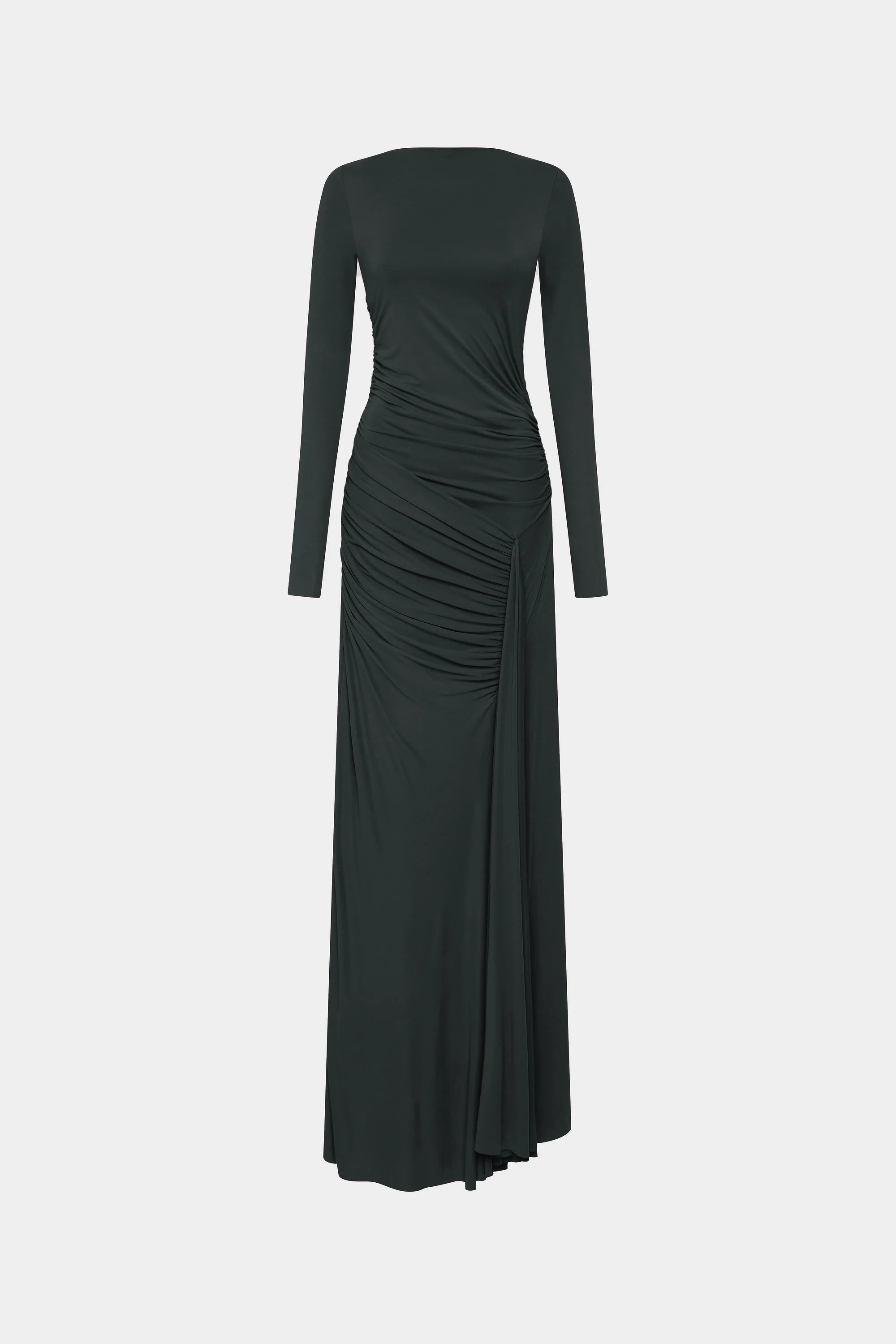 THE 'GLACIER' LS DRESS IN BLACK