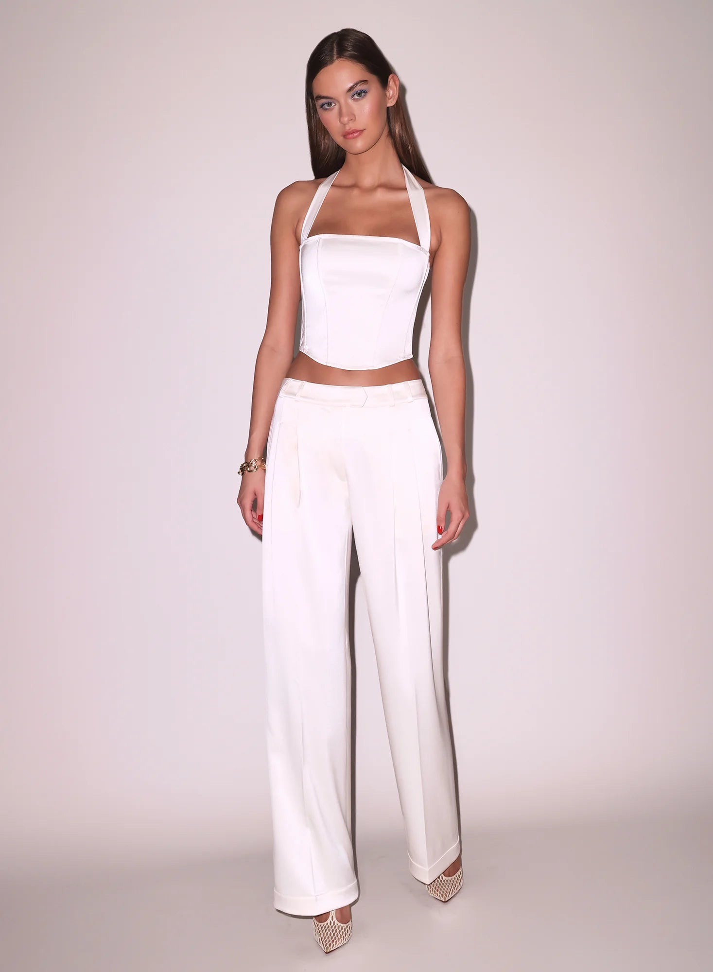 SATIN RELAXED PANT VANILLA