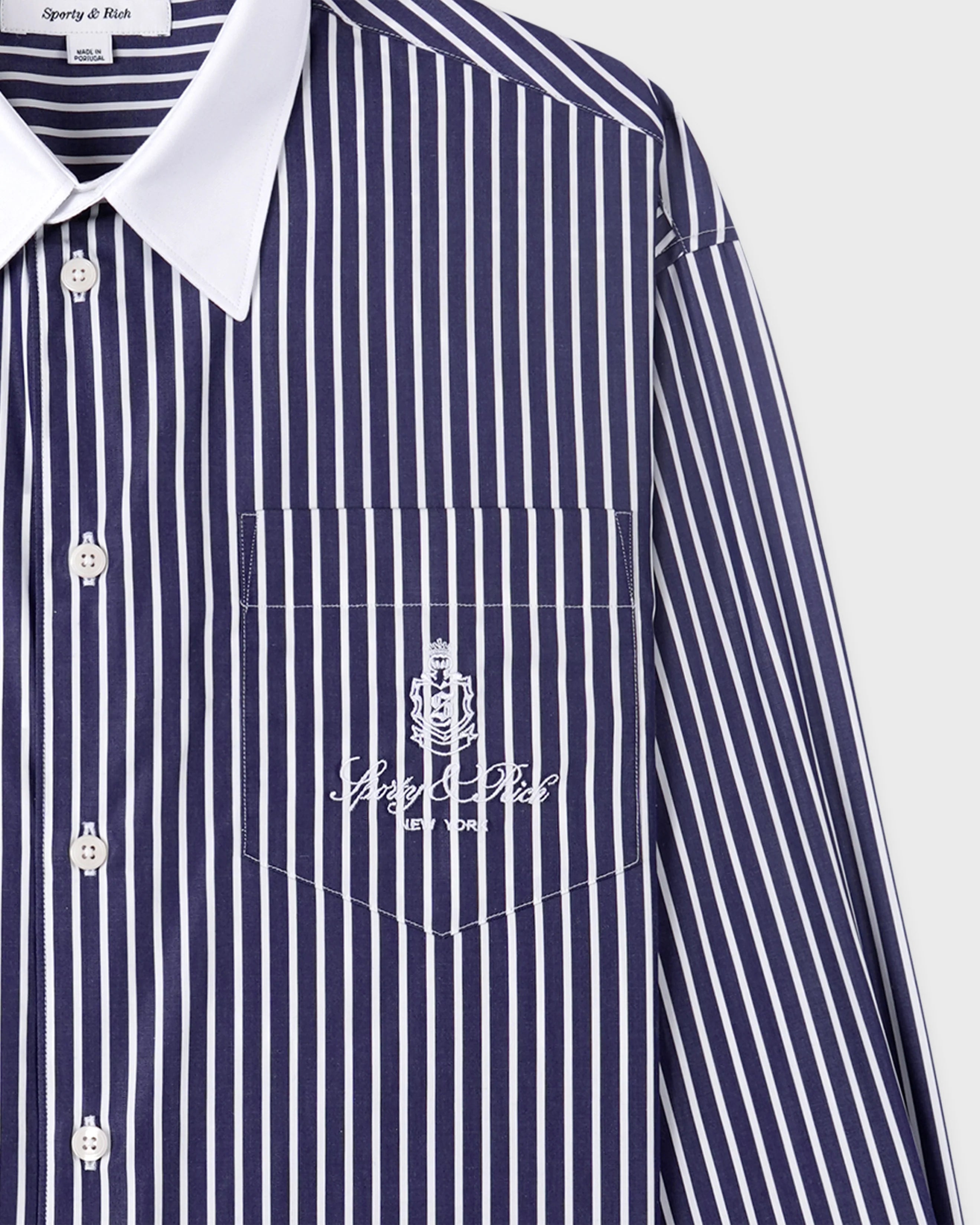 VENDOME OVERISIZED SHIRT- BLUE STRIPE