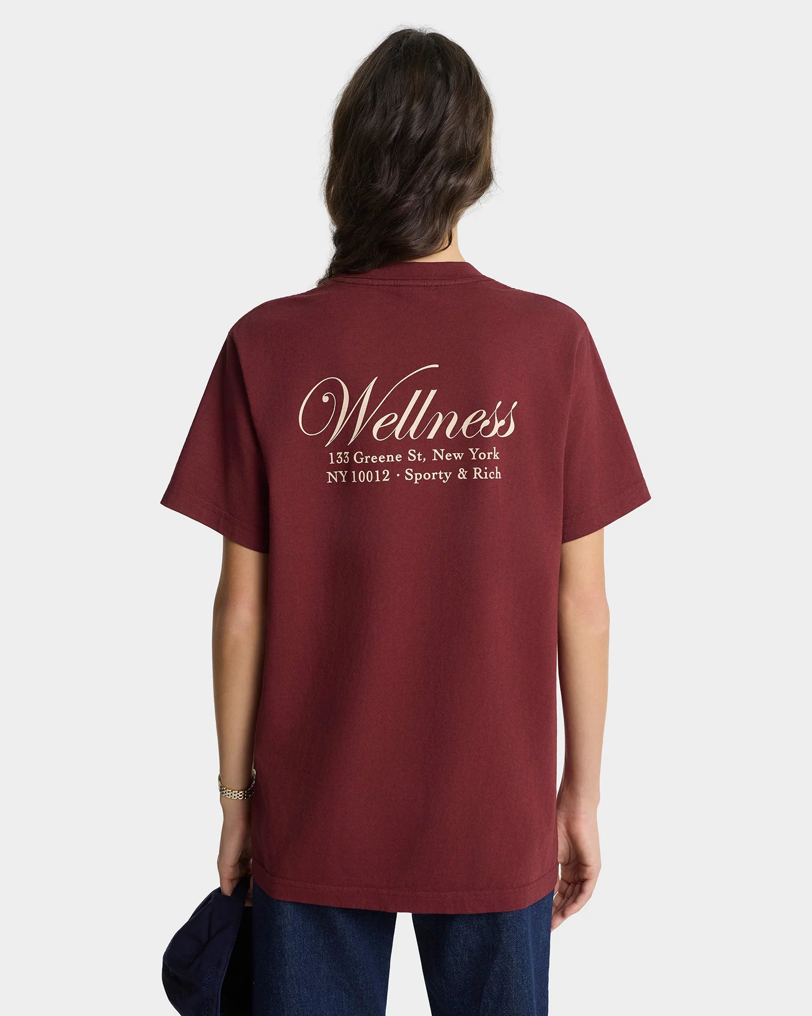 SOHO T-SHIRT IN  MERLOT/CREAM