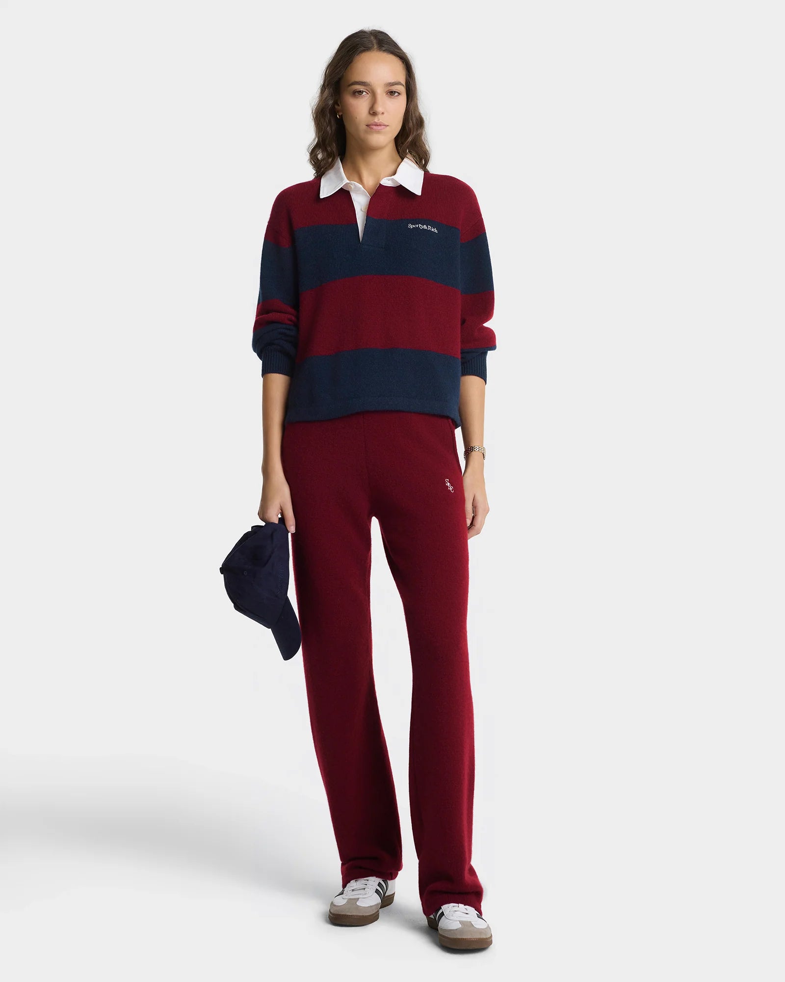 SRC CASHMERE TROURSERS PANT  -MERLOT