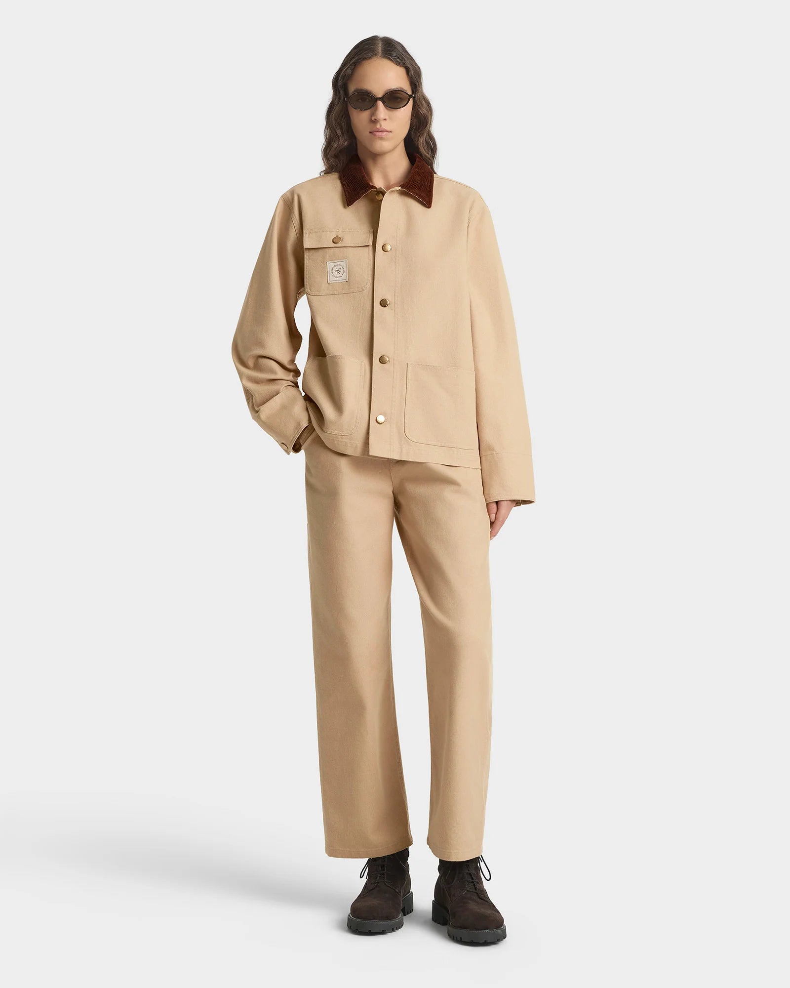 SRHWC PAINTERS JACKET IN TAN