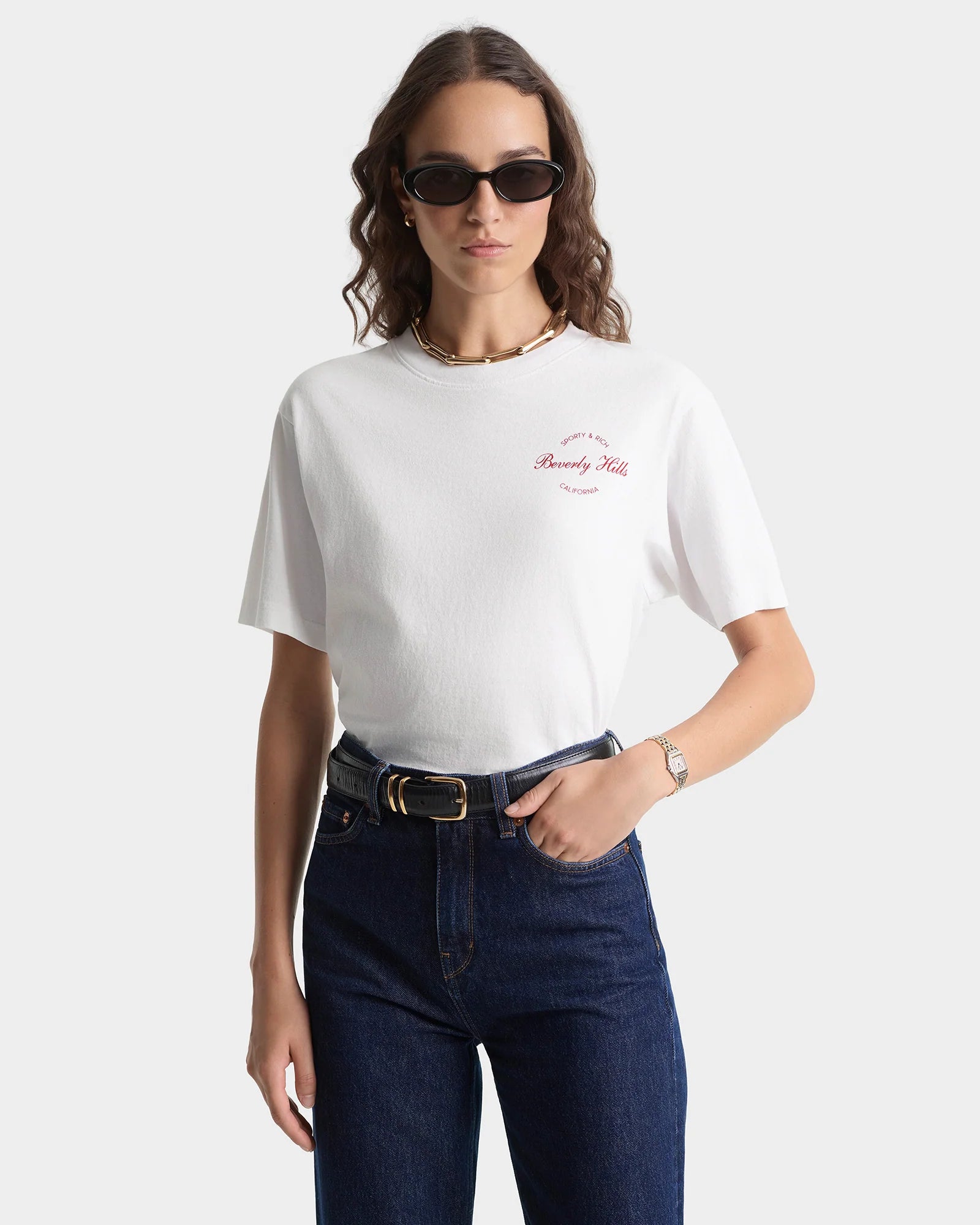 BEVERLY SCRIPT T-SHIRT WHITE