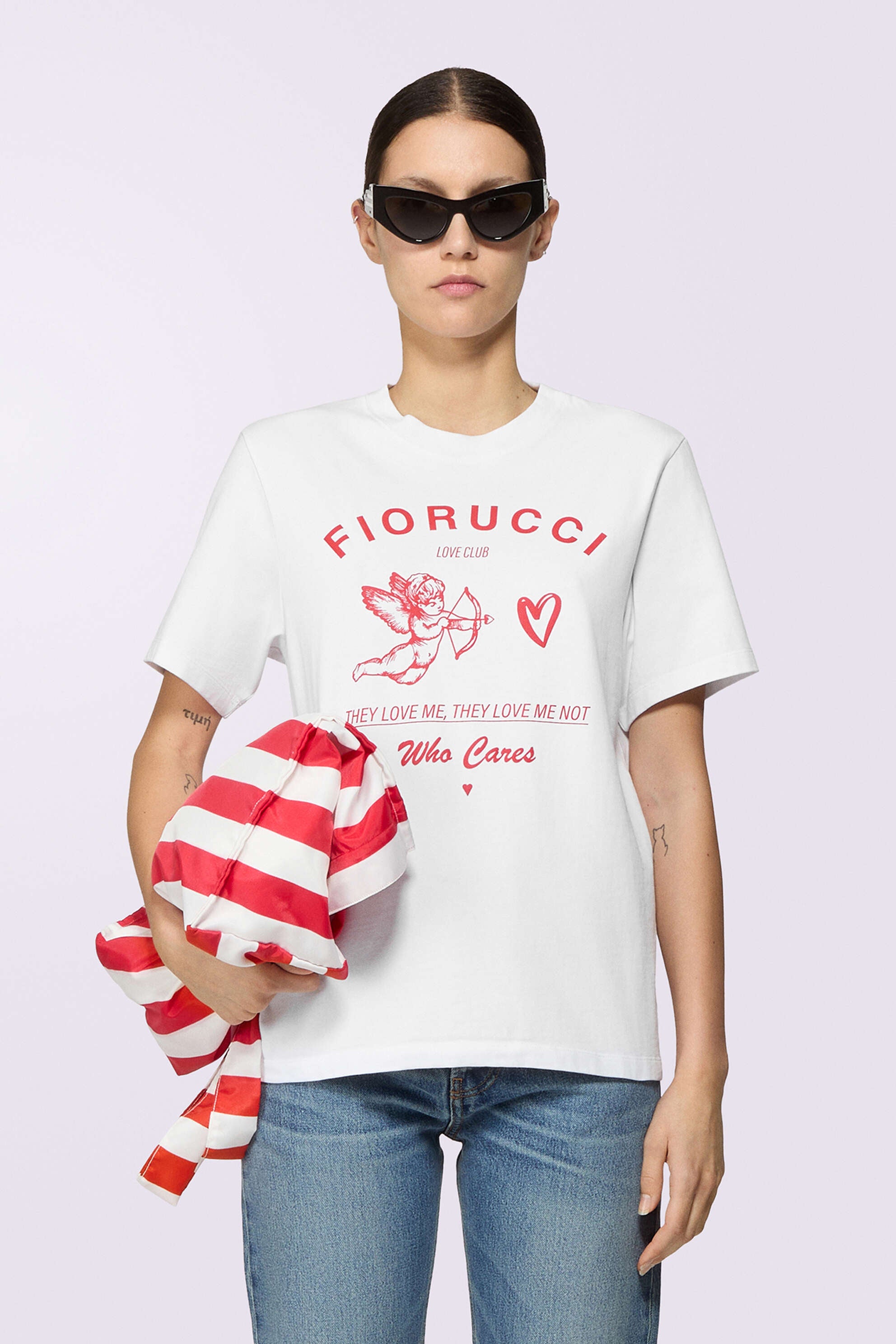 WHITE CUPID LOVE CLUBT-SHIRT