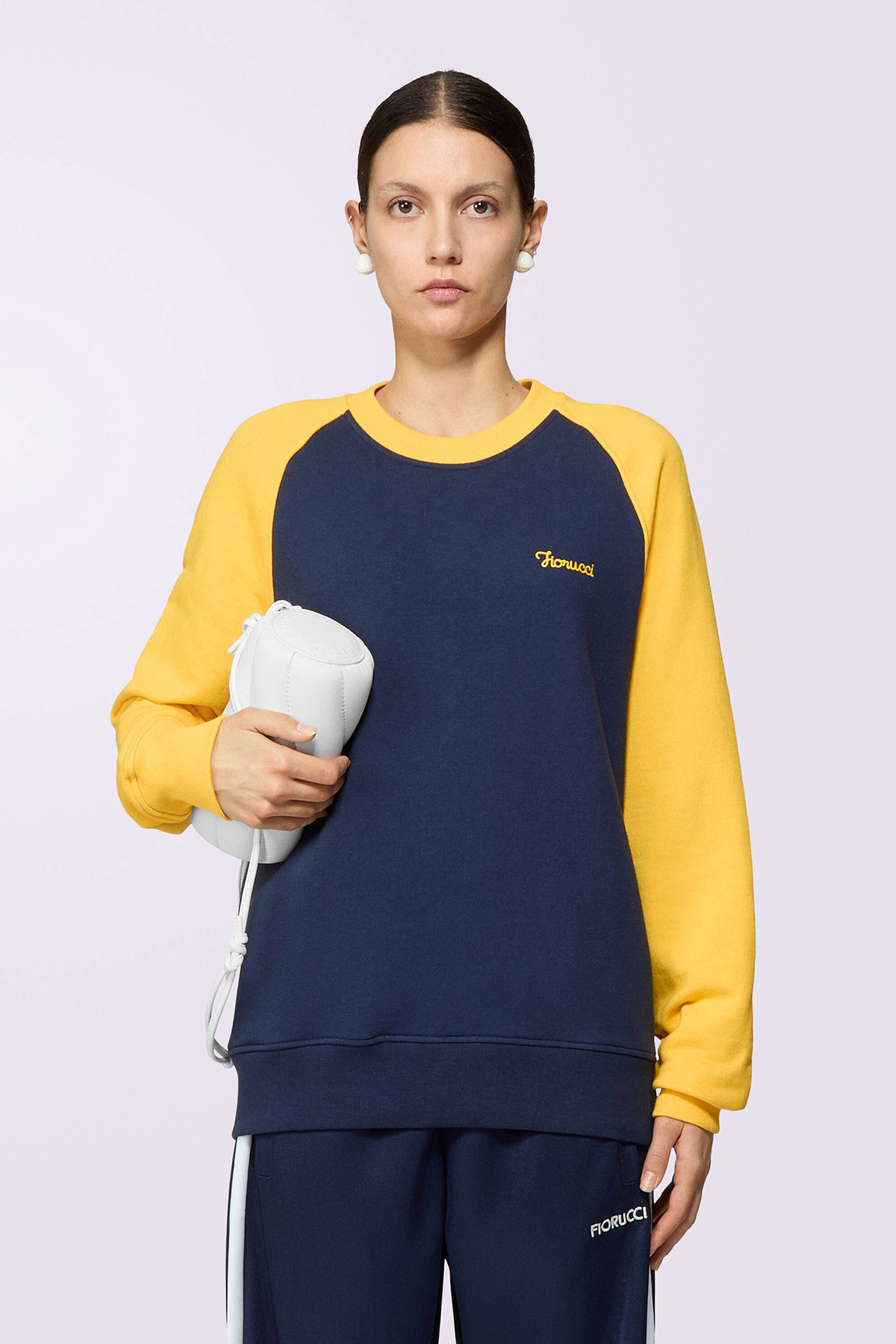 NAVY AND YELLOW SWEATSHIRT