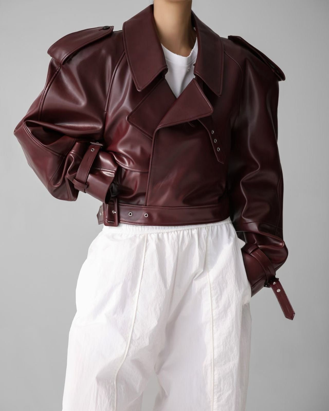 ANNA JACKET IN BURGUNDY