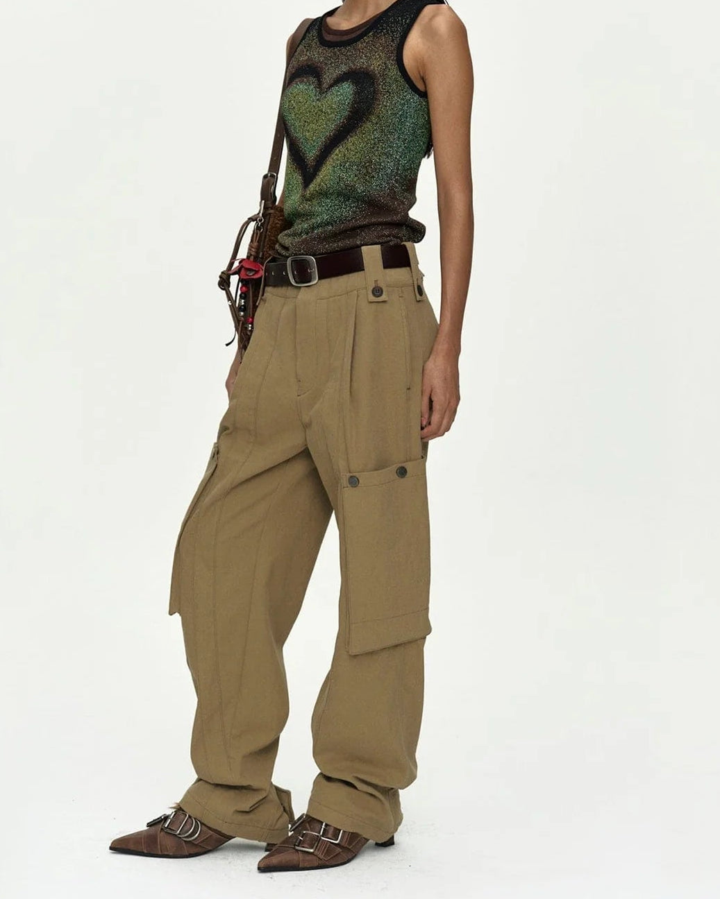 UTILITY CARGO PANTS BEIGE
