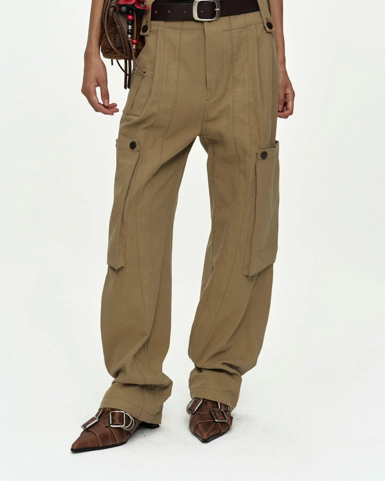 UTILITY CARGO PANTS BEIGE