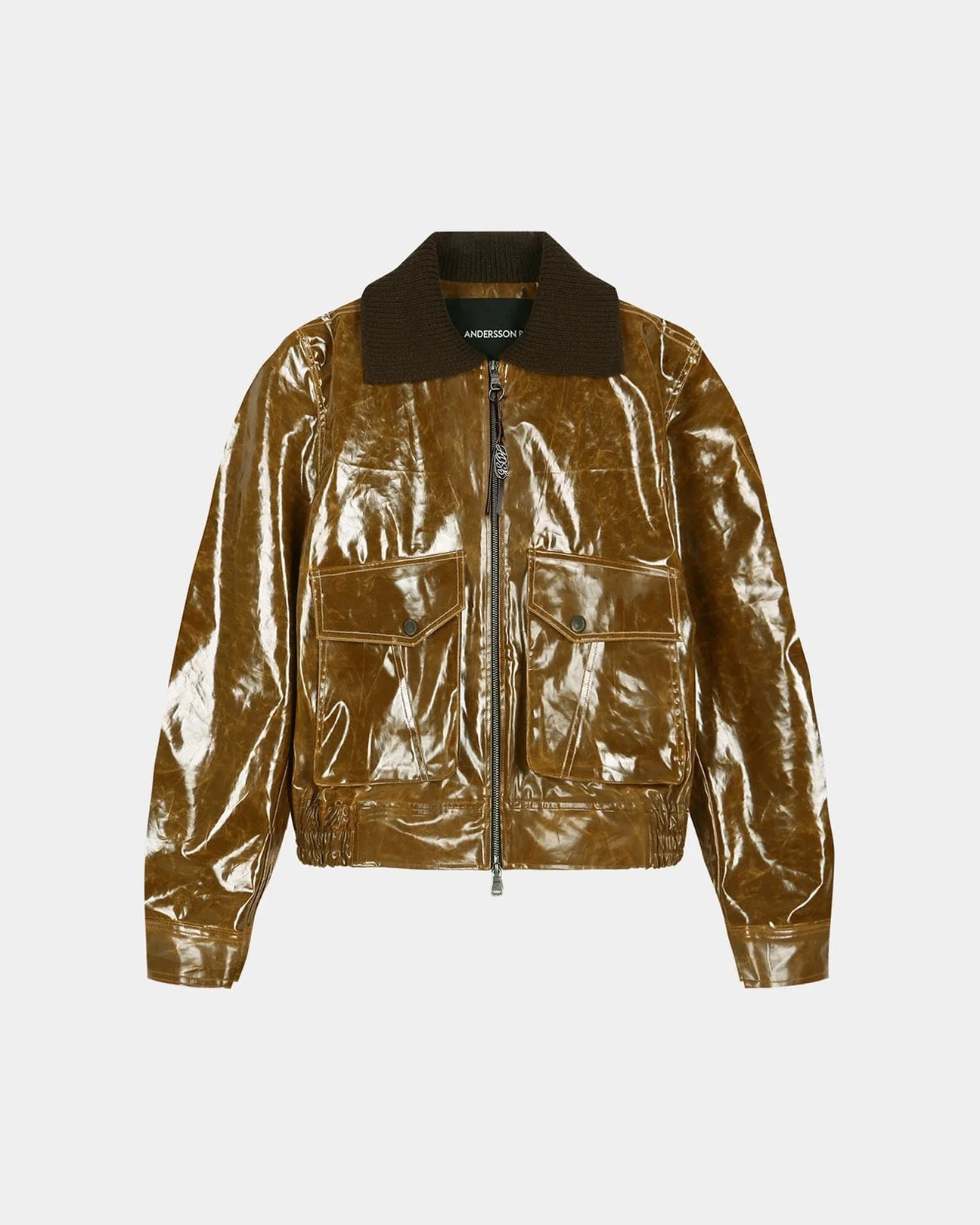 BOMBER JACKET IN BROWN