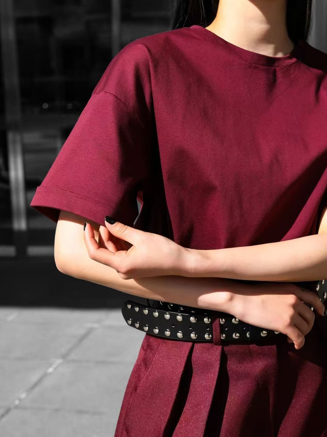 NORA T-SHIRT IN WINE