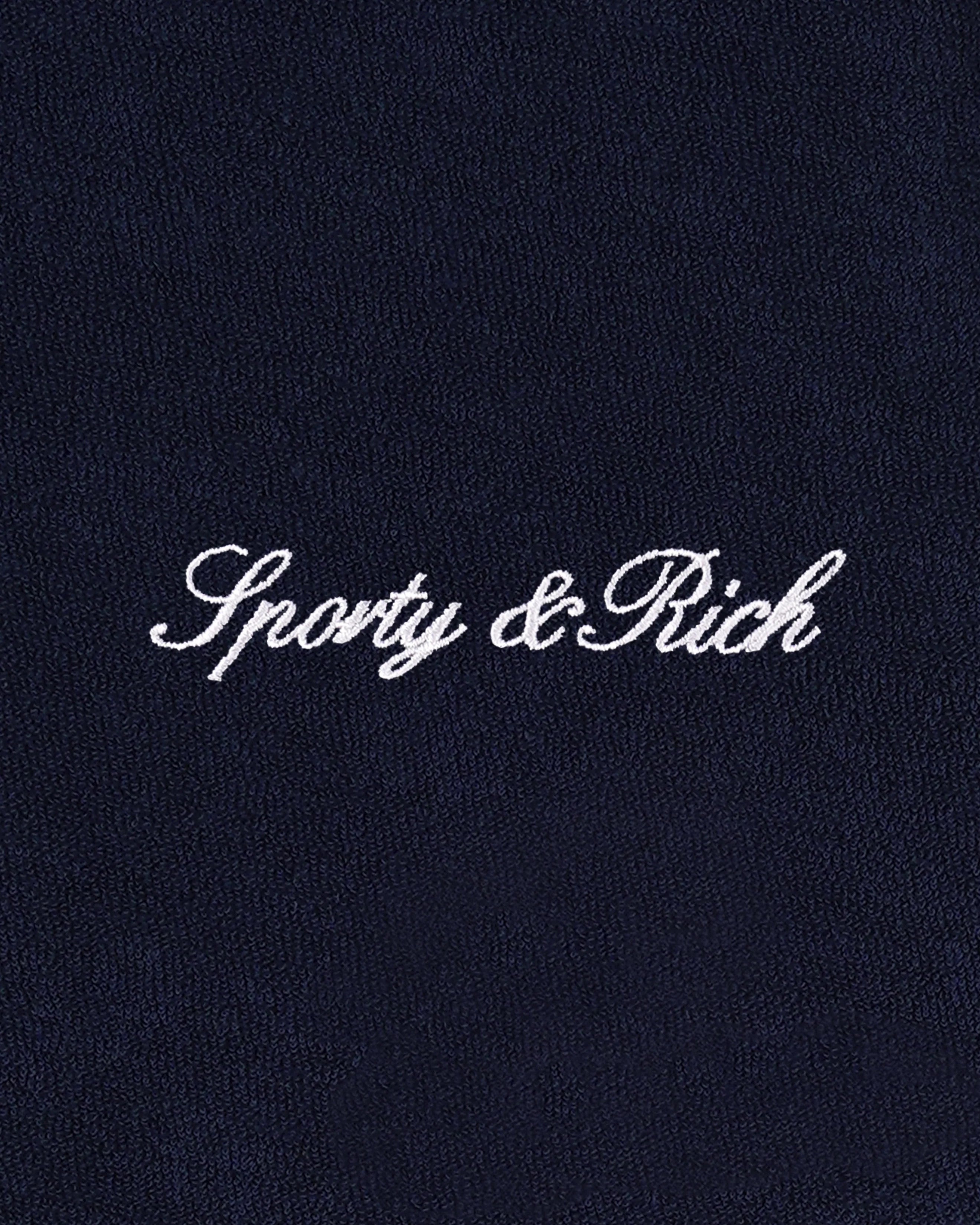 SIGNATURE LOGO TERRY POLO DARK NAVY/WHITE